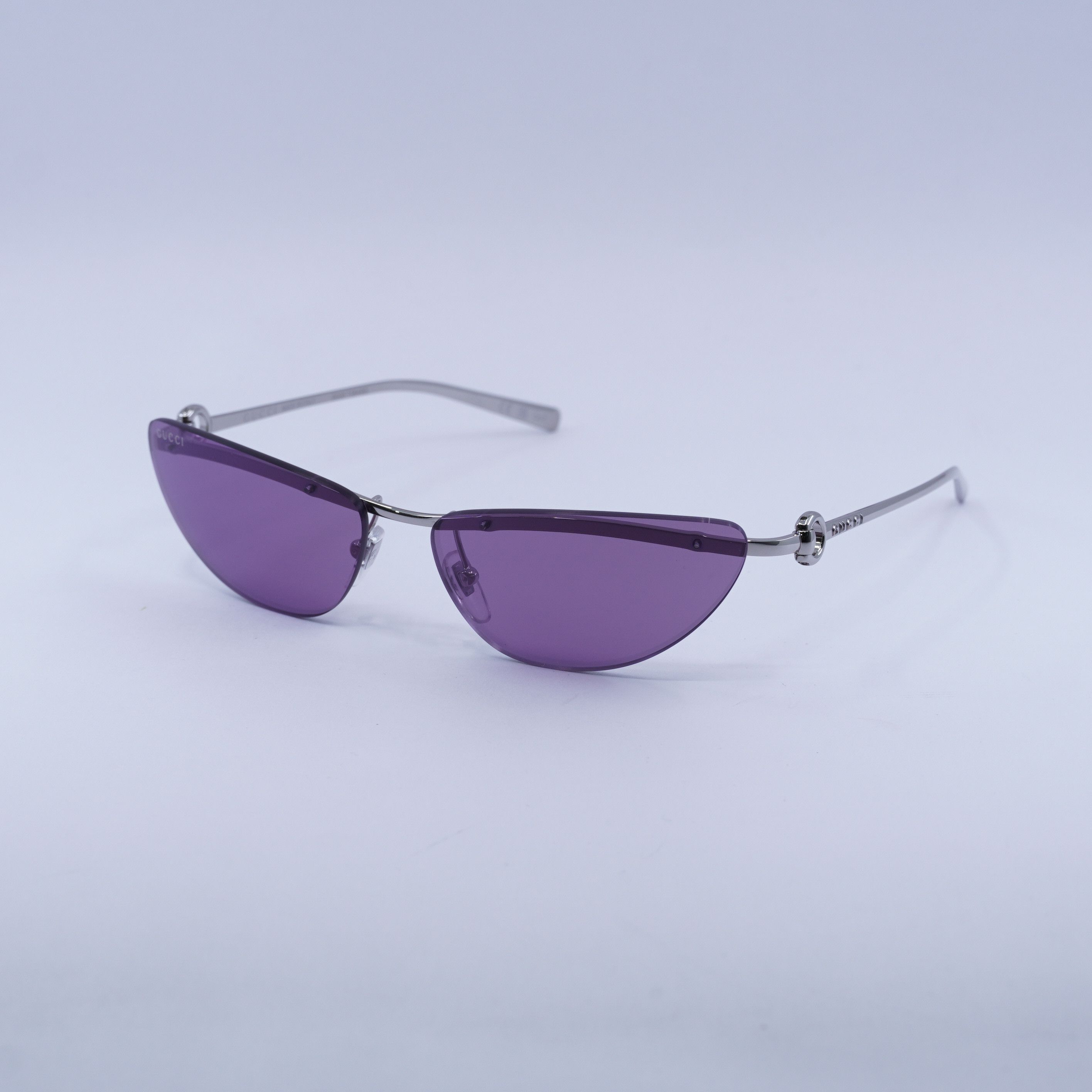 Gucci 🕶️ New Gucci GG1701S 003 Silver/Violet Sunglasses Size ONE SIZE - 5 Thumbnail