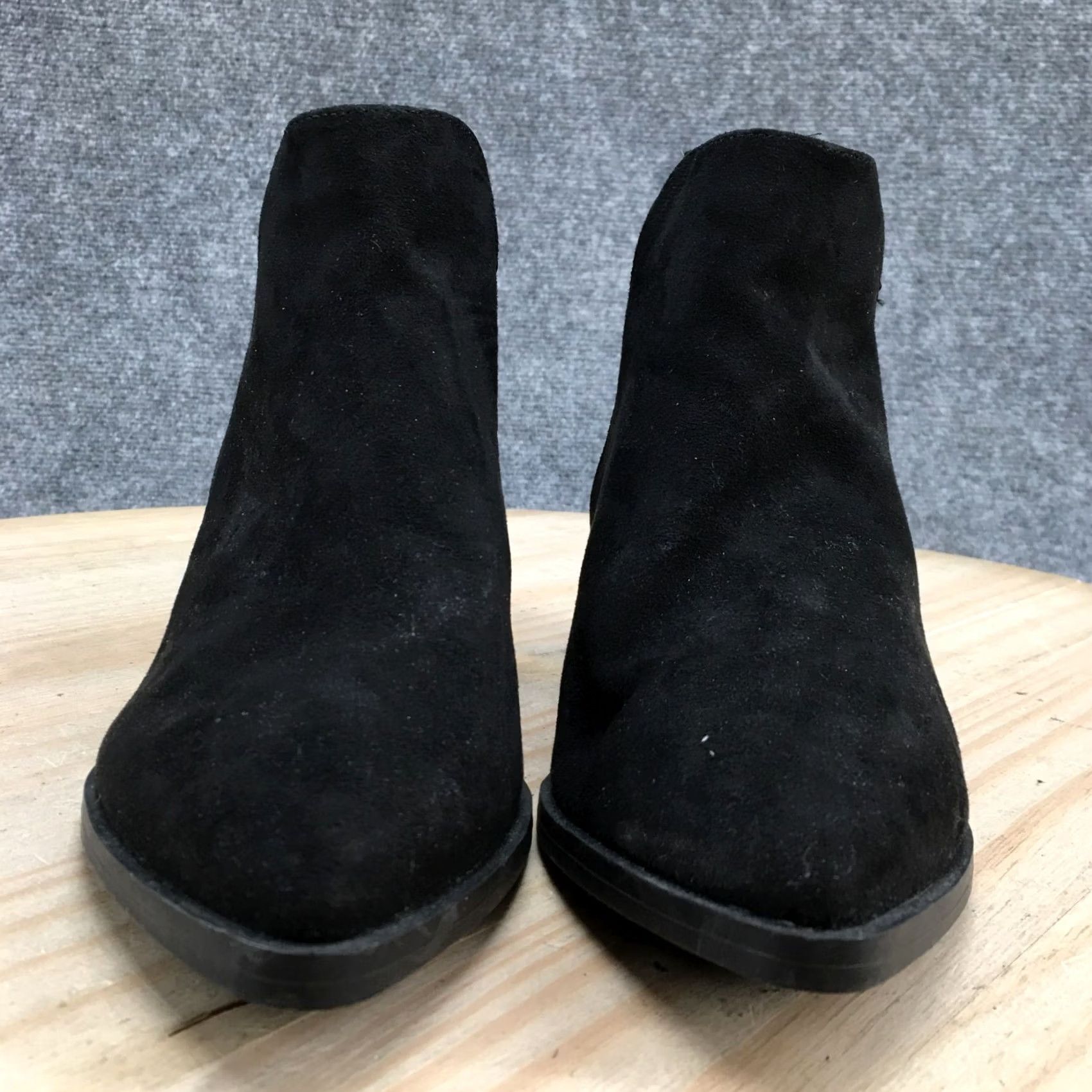 Vintage Universal Thread Boots Womens 6 Sylvie Ankle Bootie Black Pull On Pointed Toe Size US 6 / IT 36 - 7 Thumbnail
