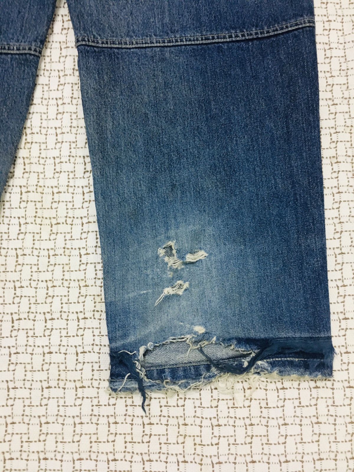 Fubu × JNCO × Triple 5 Soul A06 Triple 5 Soul NYC Distressed Baggy Jeans Size US 31 - 15 Thumbnail