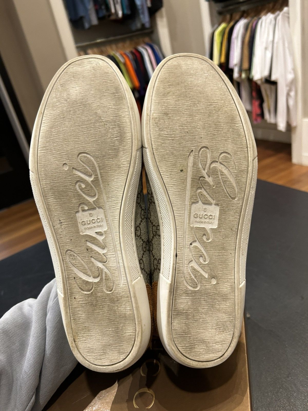 Gucci Gucci Monogram Low Top Sneakers Size US 12 / EU 45 - 5 Thumbnail