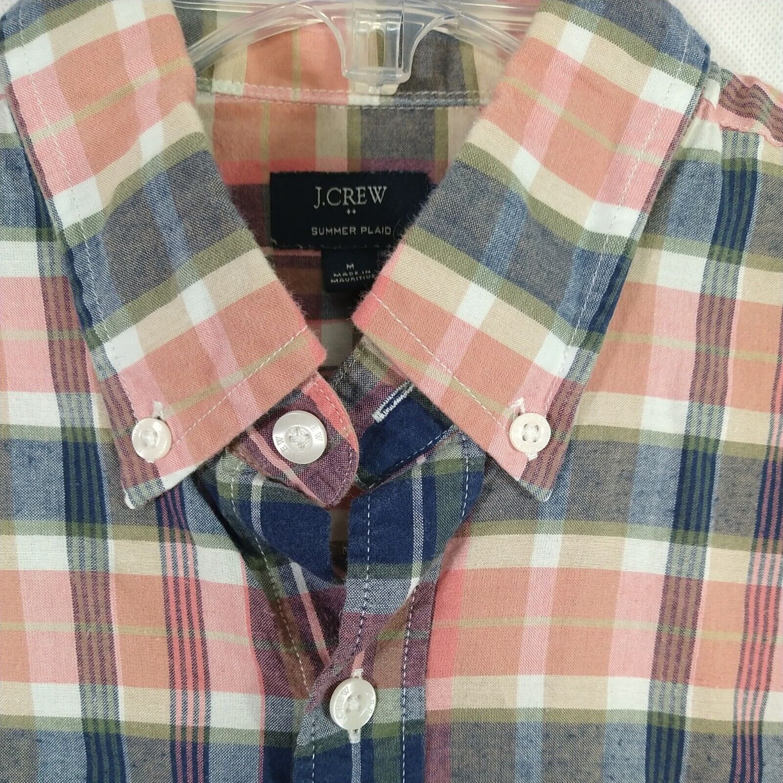 J.Crew J Crew Summer Plaid Button Down Collared Shirt Men Size M Size US M / EU 48-50 / 2 - 6 Thumbnail