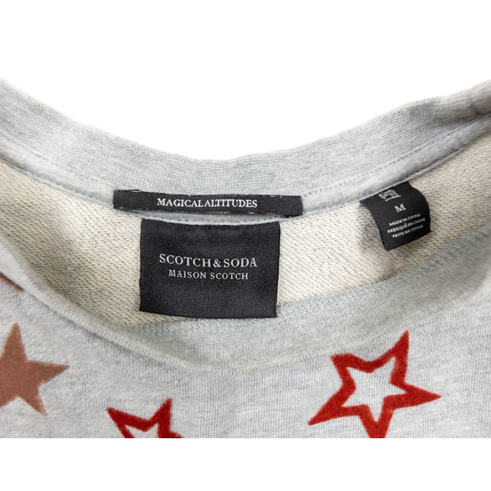 Scotch & Soda SCOTCH & SODA Sweatshirt Women Medium Gray Magically Altitudes Crew Neck Pullover All Seasons Outdoor Star Logo Vintage No (if not vintage) Size M / US 6-8 / IT 42-44 - 5 Thumbnail