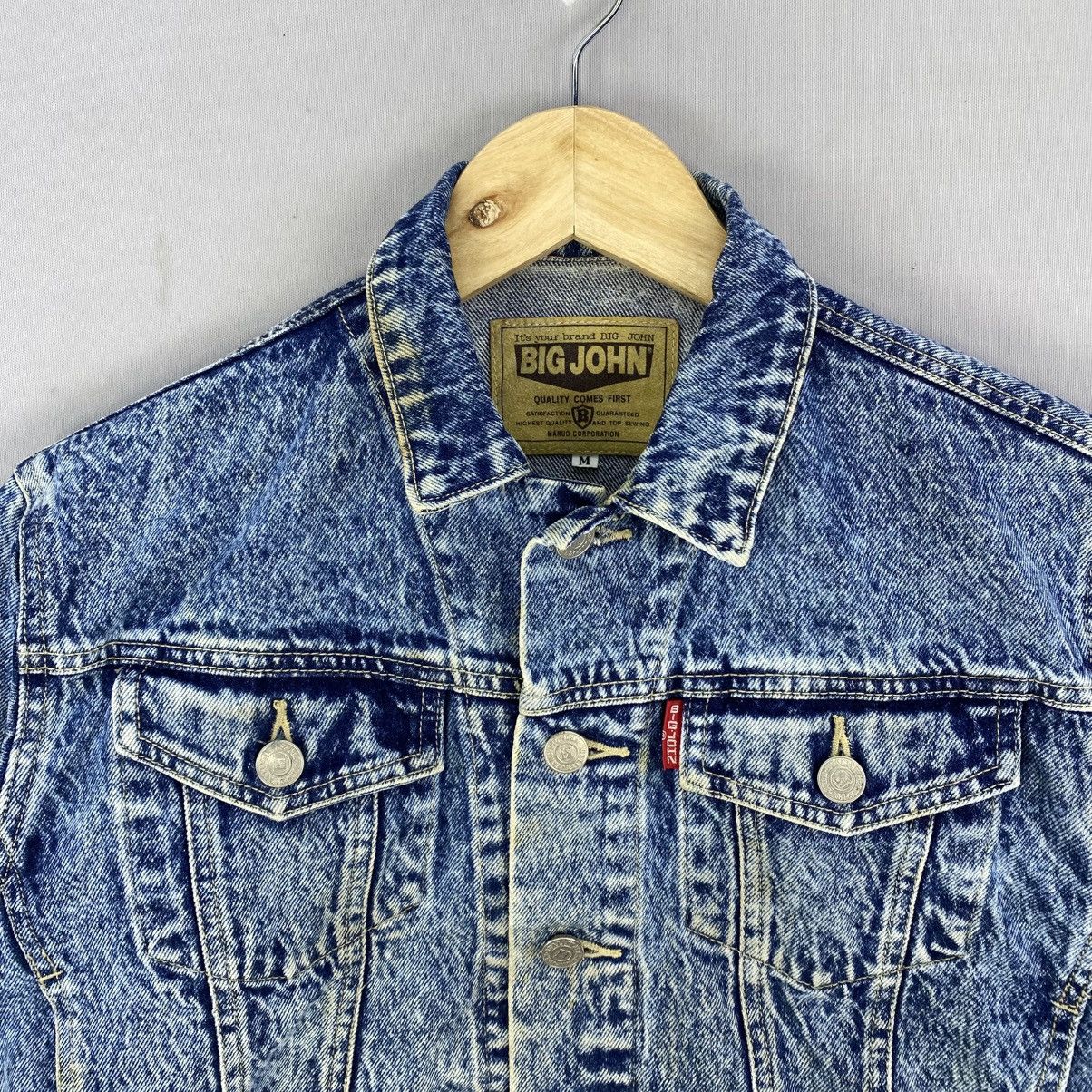 Big John VTG 90’s Big John Acid Wash Cropped Denim Jacket Size M / US 6-8 / IT 42-44 - 4 Thumbnail