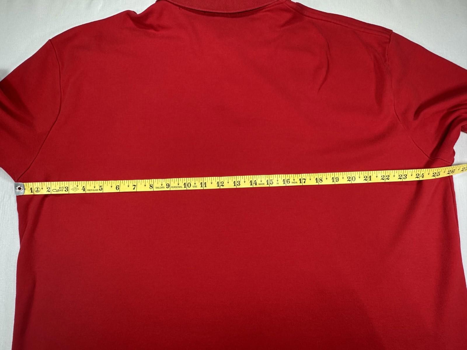 Polo Ralph Lauren Polo Ralph Lauren 1/4 Button 100% Cotton Polo Shirt Red XL Size US XL / EU 56 / 4 - 8 Thumbnail