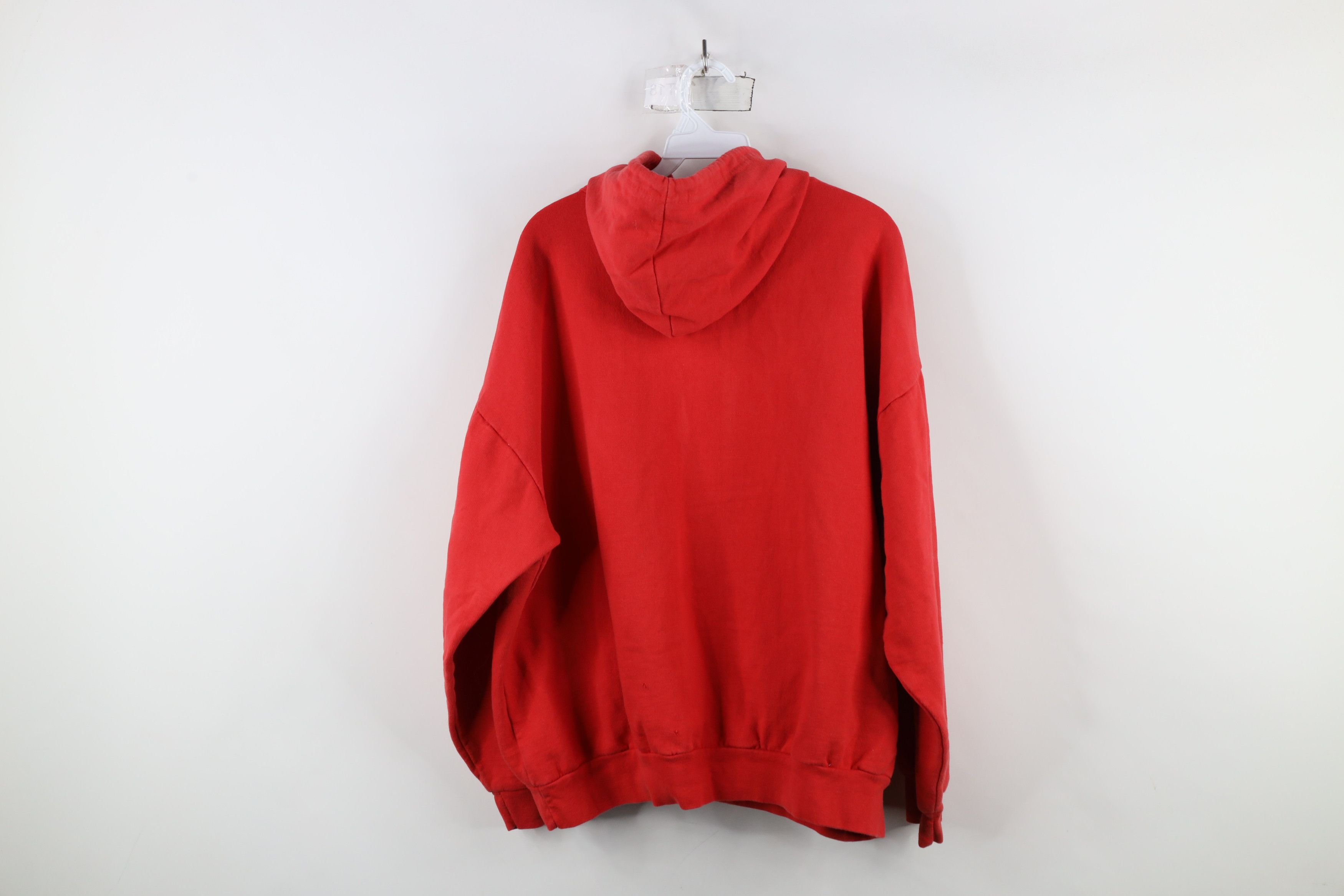 Vintage Vintage 90s Ohio State University Hoodie Sweatshirt Red Size US XL / EU 56 / 4 - 11 Thumbnail