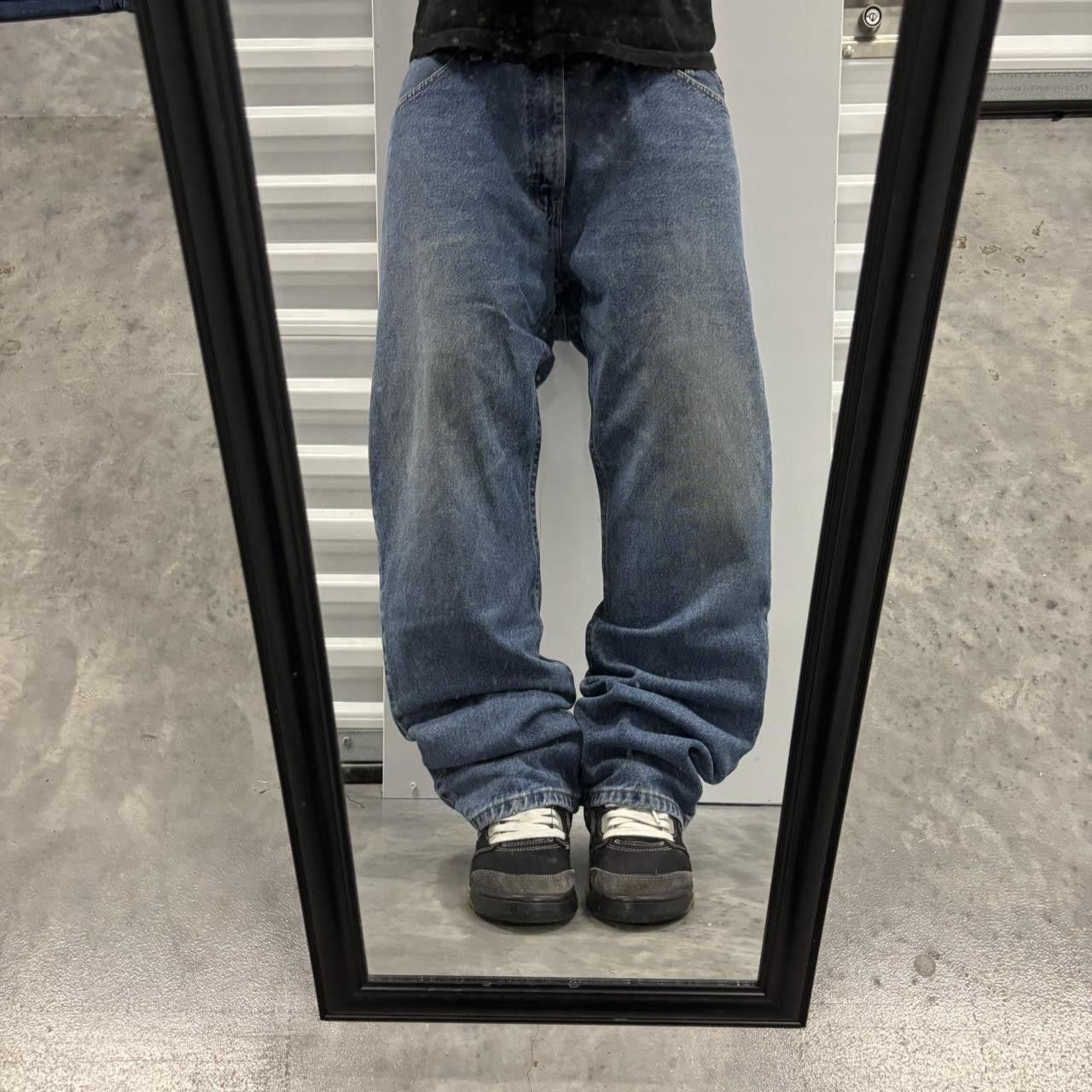Japanese Brand × Vintage Crazy Vintage Y2K/2000s Grunge Faded Medium Wash Essential Denim Jeans! Size US 36 / EU 52 - 1 Thumbnail