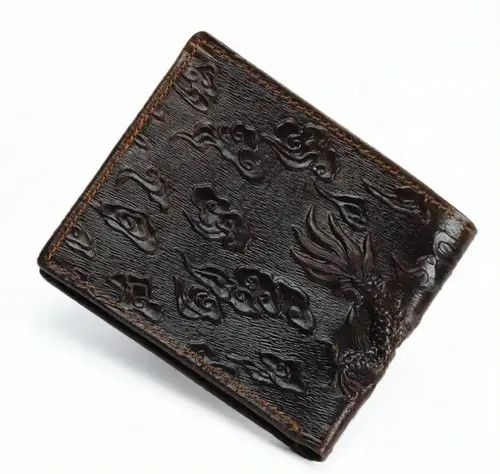 VIBE Gothic Genuine Leather Punk Wallet Card Holder Size ONE SIZE - 6 Thumbnail