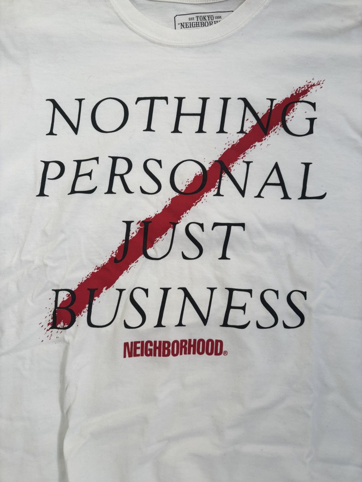 Neighborhood Neighborhood "Nothing Personal Just Business"T-Shirt Size M Size US M / EU 48-50 / 2 - 2 Thumbnail