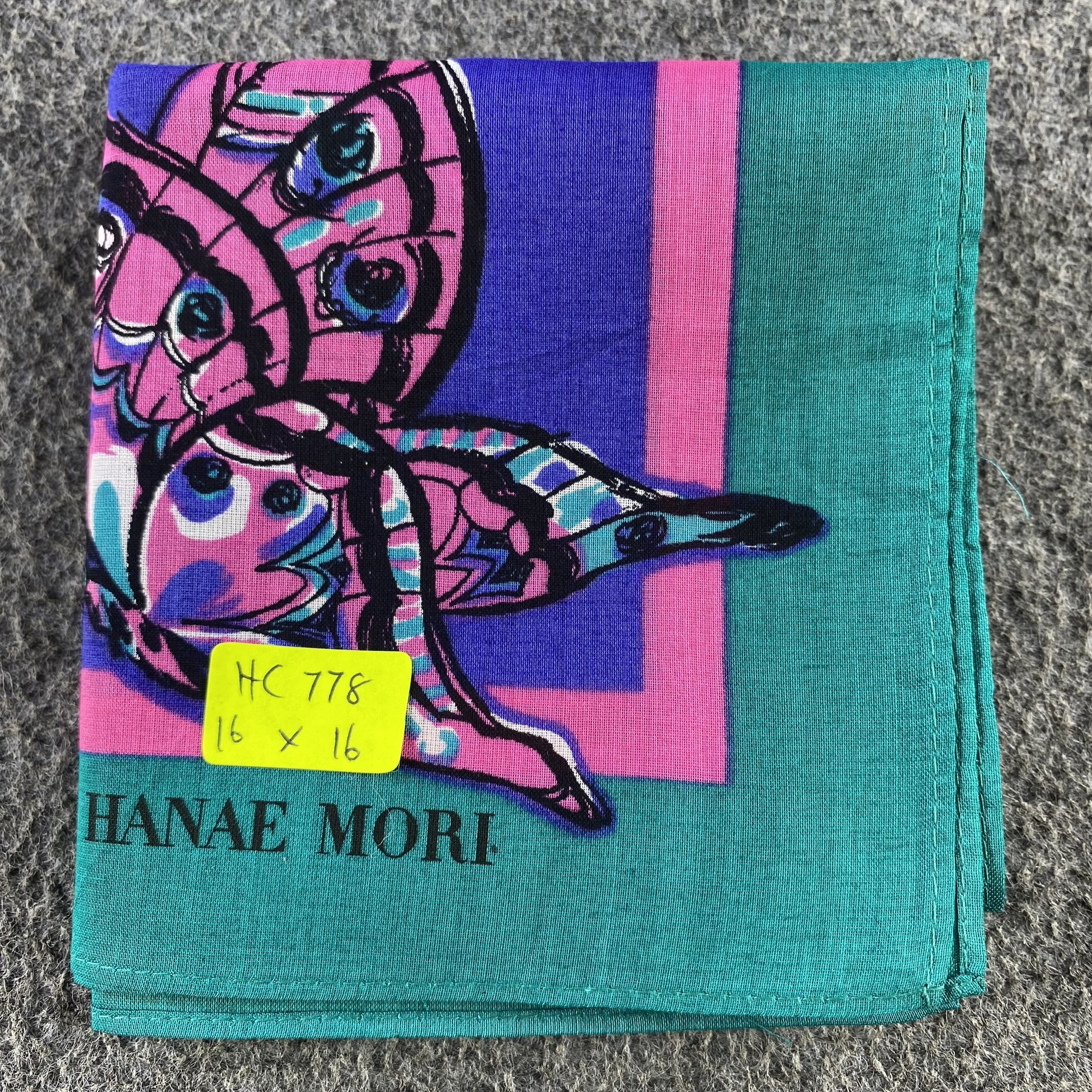 Hanae Mori Hanae Mori Handkerchief/Neckerchief/Bandana HC778 Size ONE SIZE - 5 Thumbnail