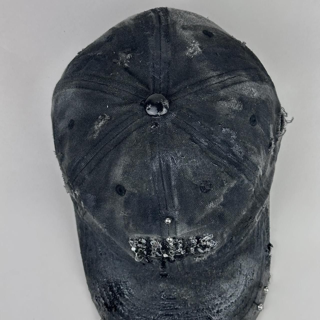 Other ASTROBOI* 'Paris' Gray Rhinestone Pierced Hat Size ONE SIZE - 4 Thumbnail