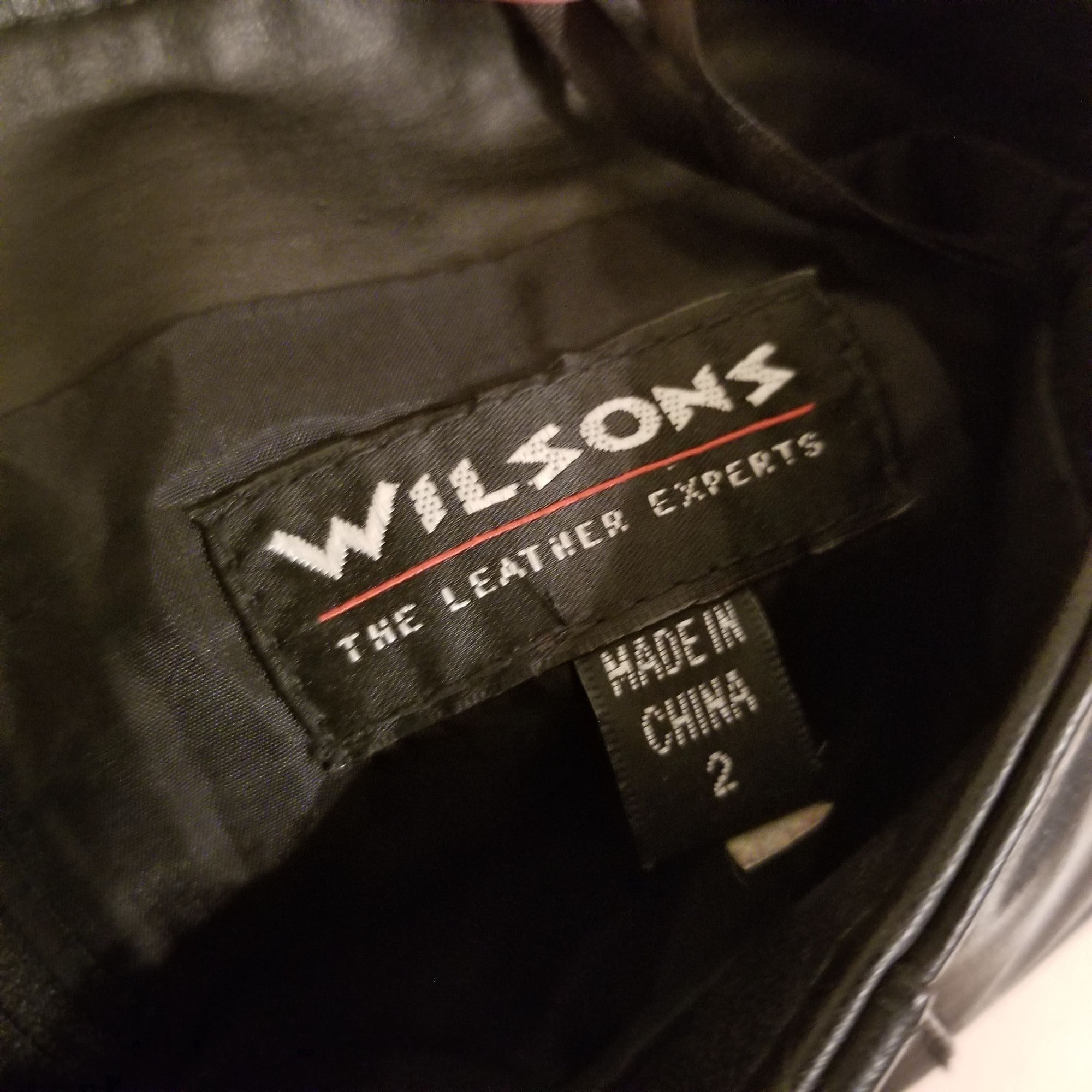 Wilsons Leather Wilsons 2 Black Leather Pencil Skirt Vintage High Waist Goth Size 26" / US 2 / IT 38 - 3 Thumbnail