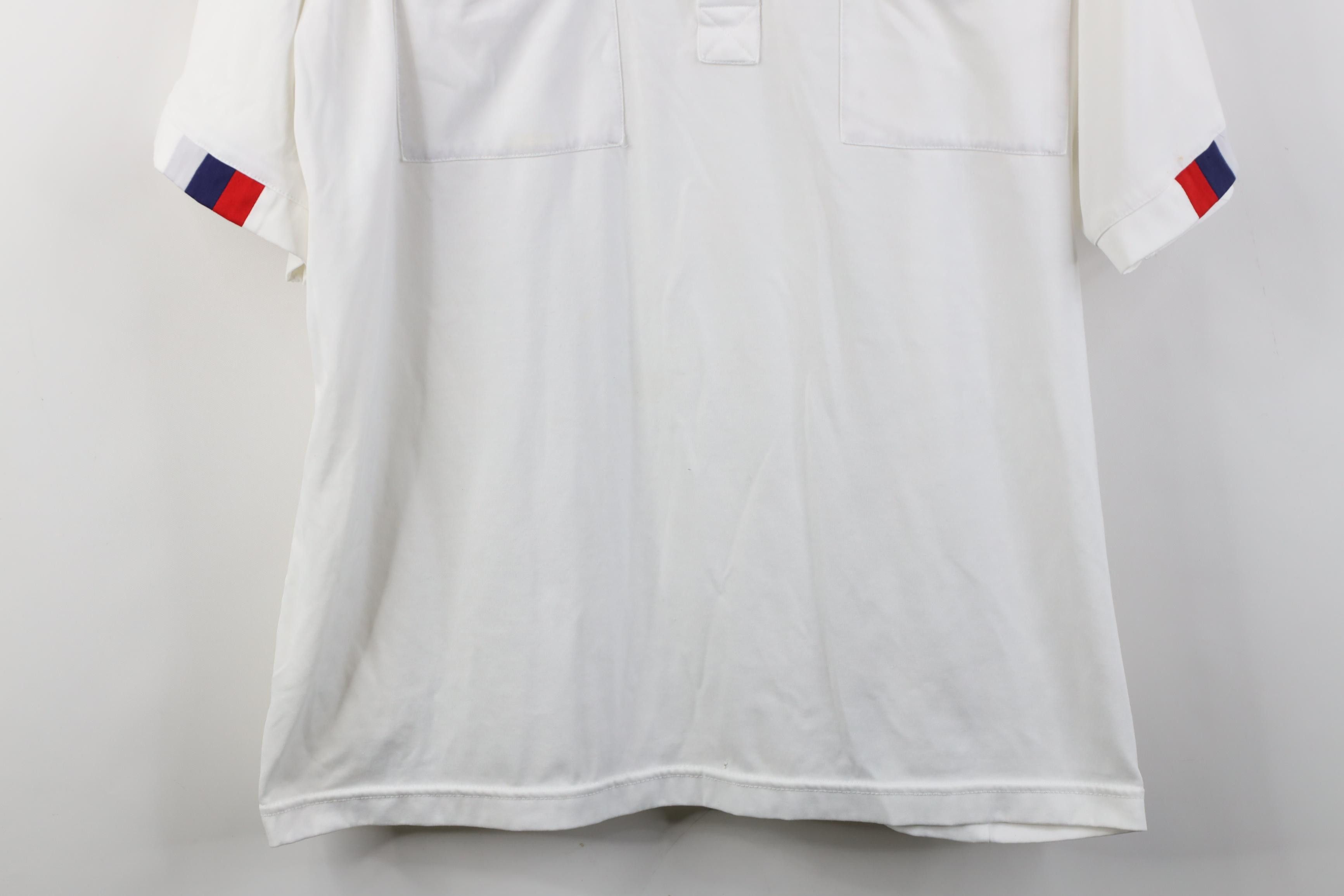 Vintage Vintage 90s Streetwear Knit Collared Golf Polo Shirt White Size US XL / EU 56 / 4 - 3 Thumbnail