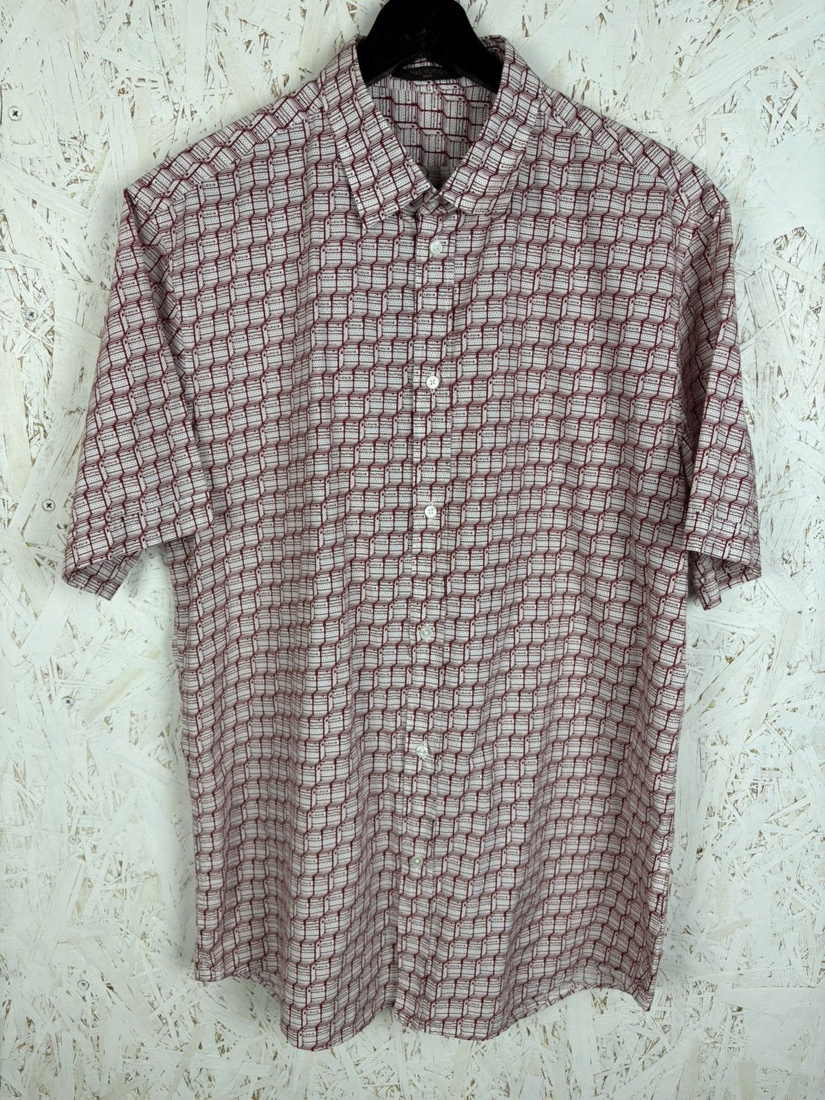 Louis Vuitton Louis Vuitton Allover Print Button Up Short Sleeve Shirt Size US XL / EU 56 / 4 - 1 Thumbnail