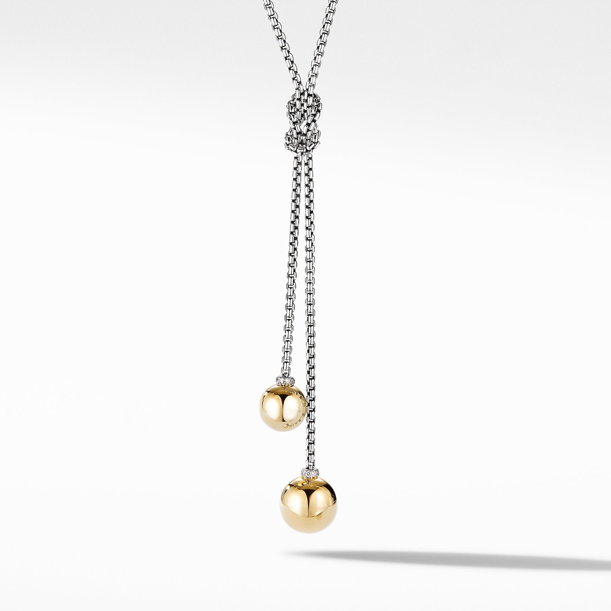 David Yurman o1w1db10525 N16453D Necklace in Silver &18K Gold and Diamond Size ONE SIZE - 1 Preview