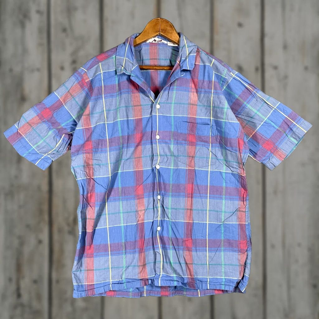 Jos. A. Bank VINTAGE Jos. A Bank Shirt Men Size Medium Loop Collar Plaid 60s 70s India Size US M / EU 48-50 / 2 - 1 Thumbnail