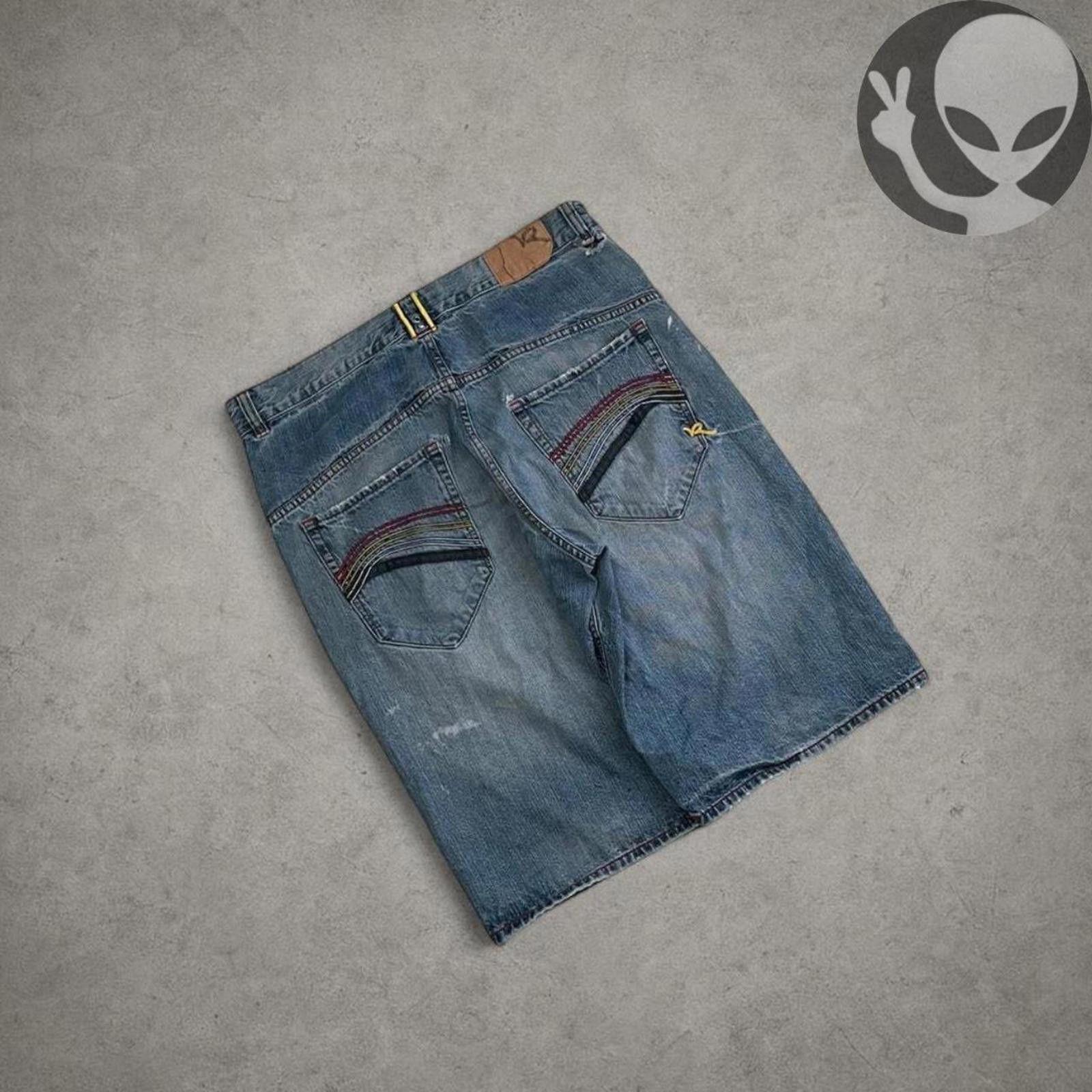 Rocawear Roca Wear Denim Shorts adult 38 blue vintage streetwear Size US 38 / EU 54 - 3 Thumbnail