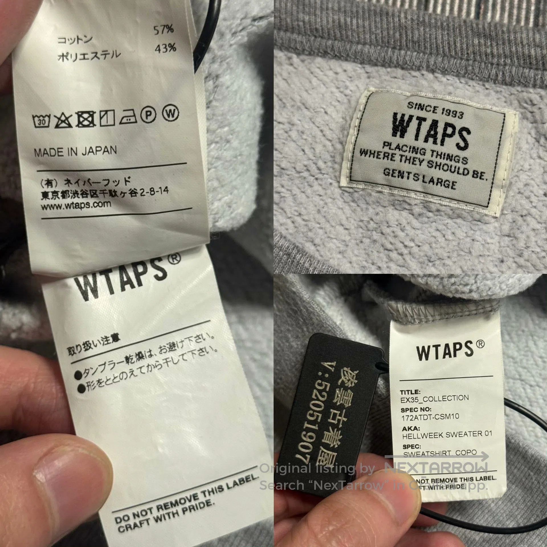 Wtaps WTAPS 17AW Hellweek Copo Sweater. Size US L / EU 52-54 / 3 - 9 Thumbnail
