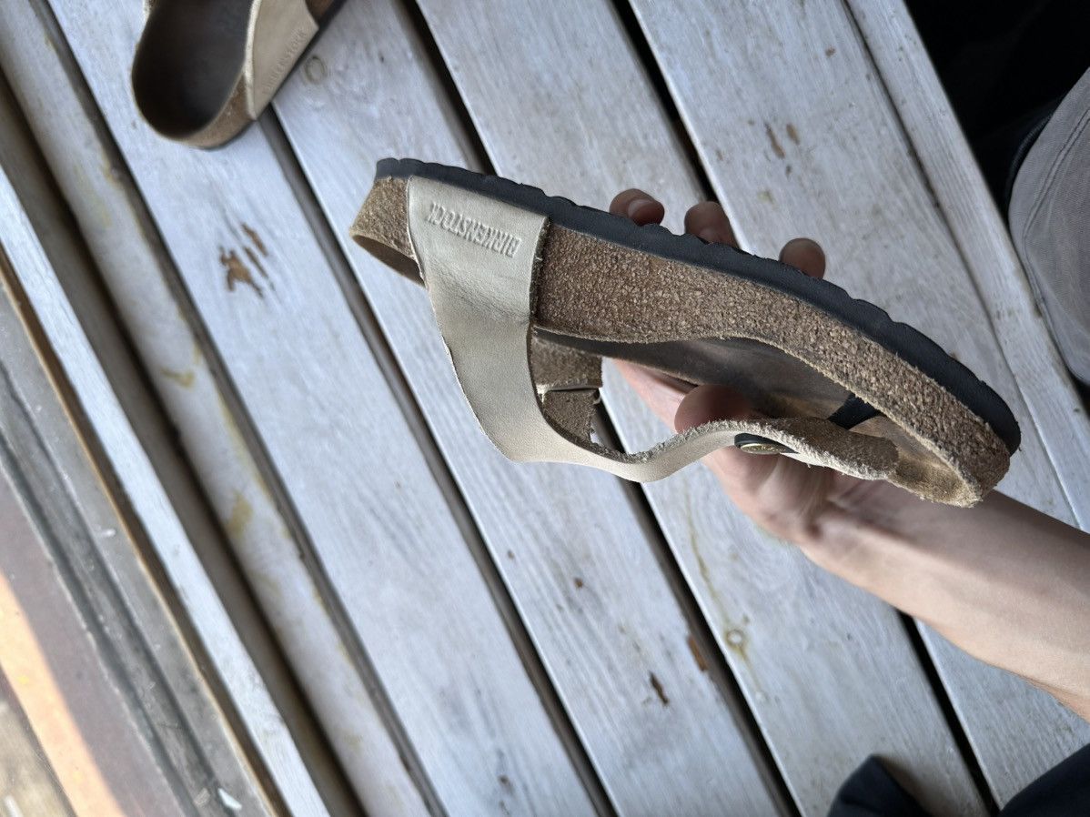 Birkenstock VNTG🚨 BIRKENSTOCK BEIGE LUXURY Y2K RARE WOMEN SLIDES Size US 7 / IT 37 - 5 Thumbnail