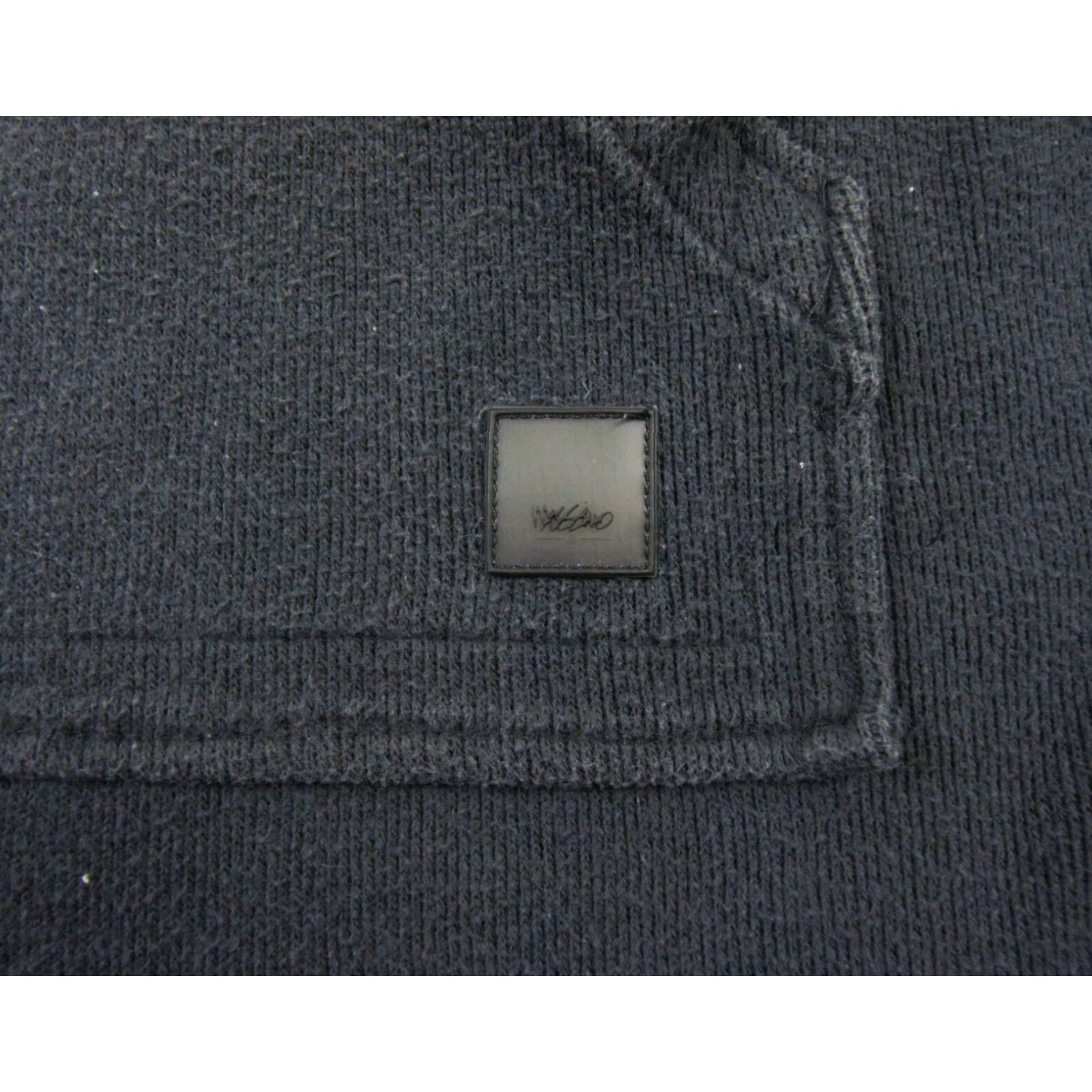 Mossimo VINTAGE Mossimo Pullover Sweatshirt Mens One Size Black 90s Logo Fleece Cotton Polyester High Neck Bean Neck Drawstring Fall Winter Spring Summer Mens Size US M / EU 48-50 / 2 - 4 Thumbnail