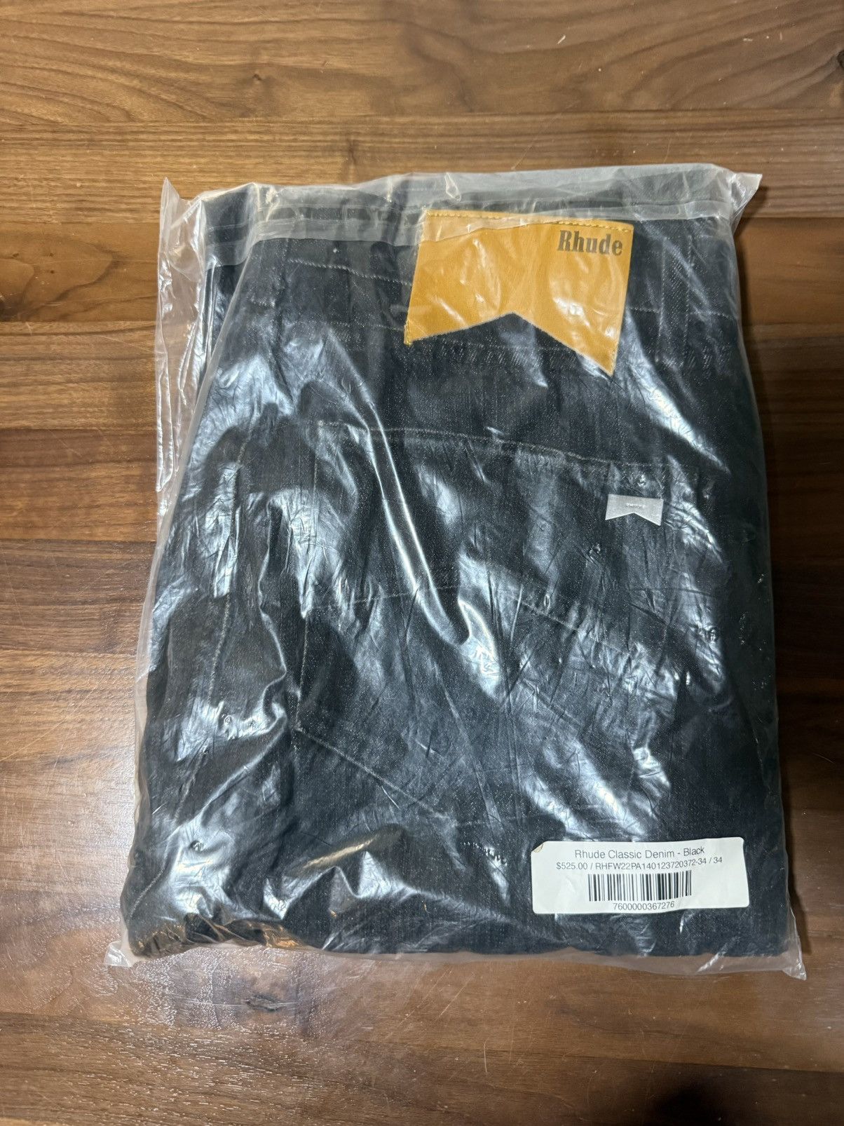 Rhude RHUDE Classic Denim Black Jeans Logo Men’s Size 34 Stretch Size US 34 / EU 50 - 6 Thumbnail