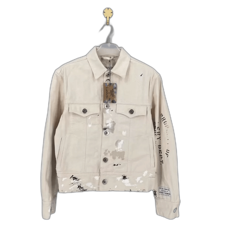 Lanvin Lanvin × Gallery Dept Painted Denim Jacket-yf Size US M / EU 48-50 / 2 - 1 Thumbnail