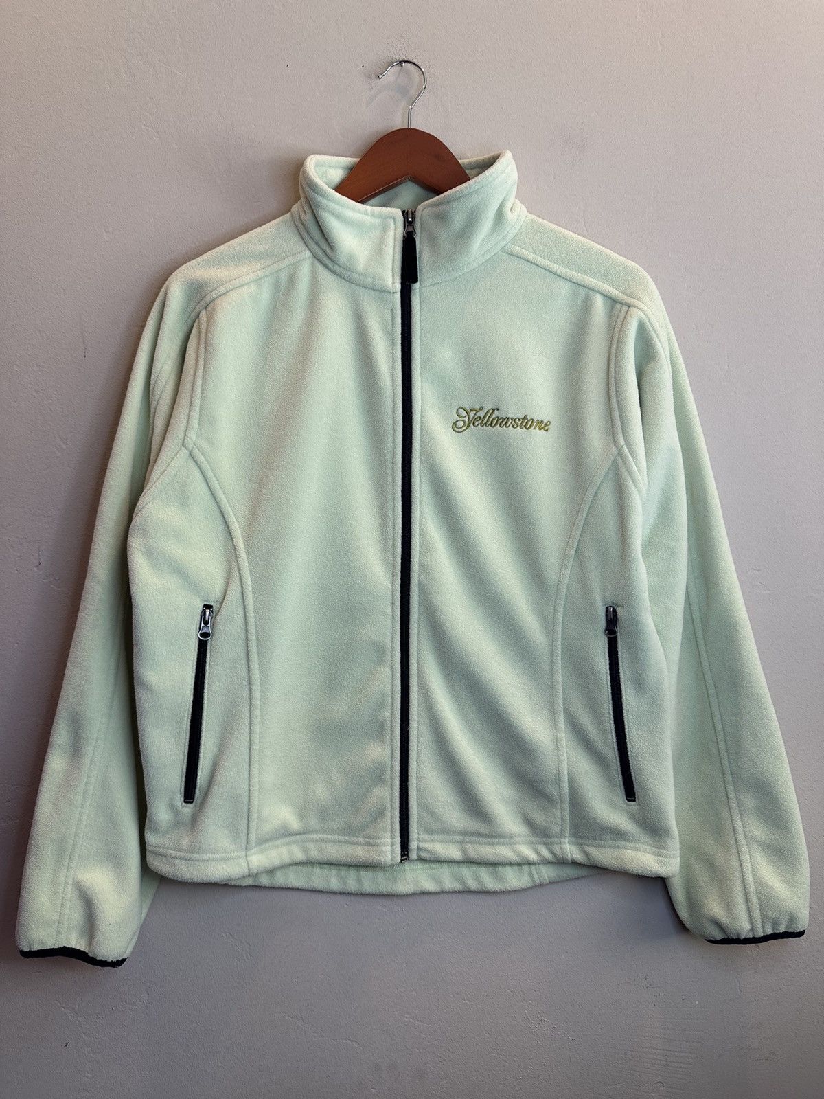 Other × Vintage *RARE* Vintage Yellowstone Embroidered Fleece Jacket - Large Size L / US 10 / IT 46 - 1 Thumbnail