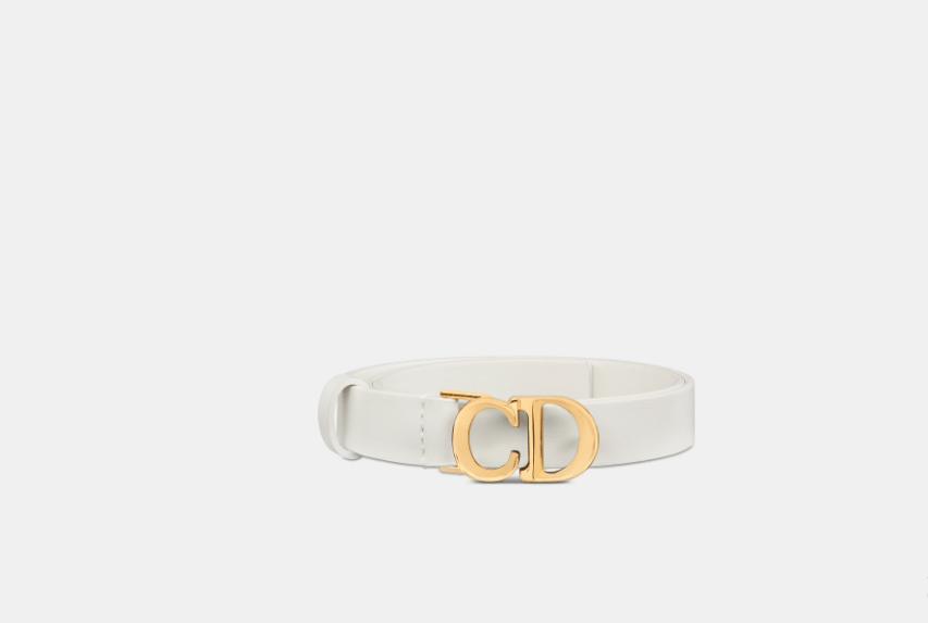 Dior o1w1db10525 Size : OS / B0329U C'est Dior Belt in White Size ONE SIZE - 1 Thumbnail