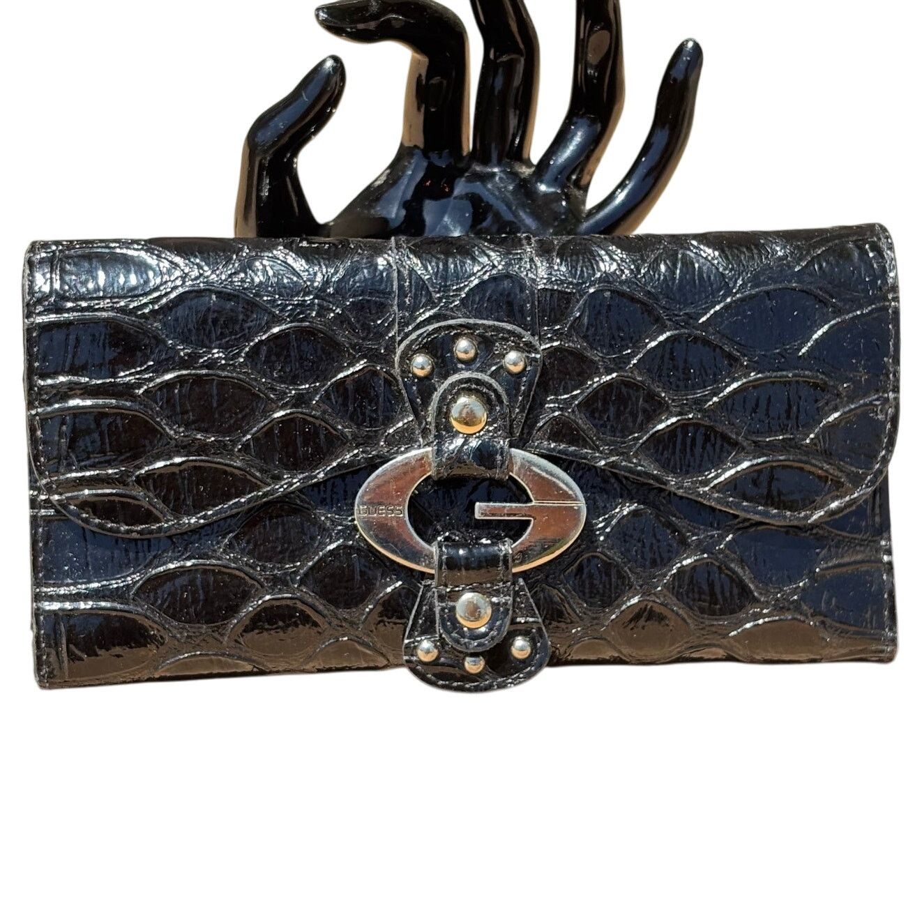 Guess Vintage Silver & Black Guess Wallet Size ONE SIZE - 2 Thumbnail
