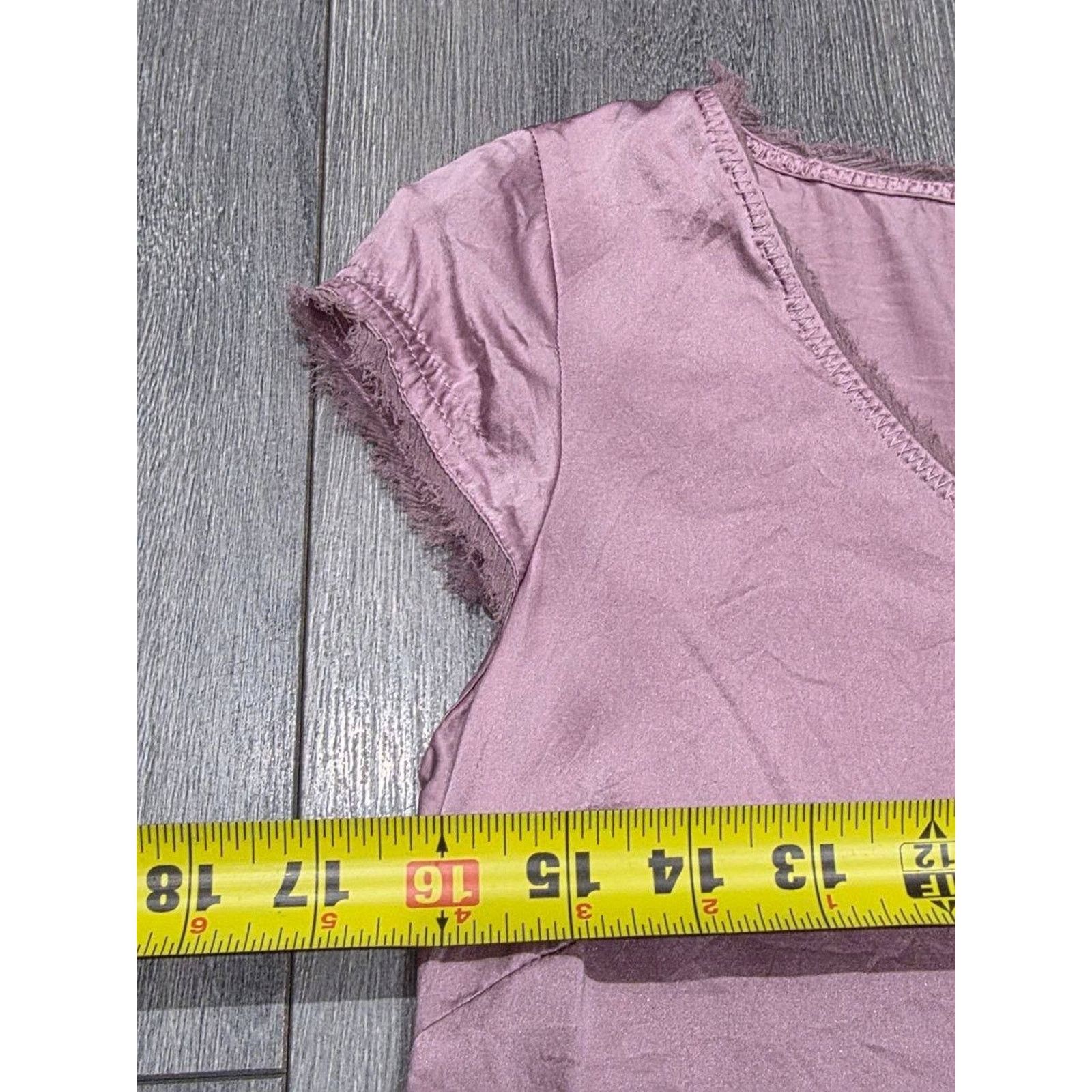 & Other Stories Tahari Cap sleeve soft pink silk top blouse Small A003209 Size S / US 4 / IT 40 - 3 Thumbnail
