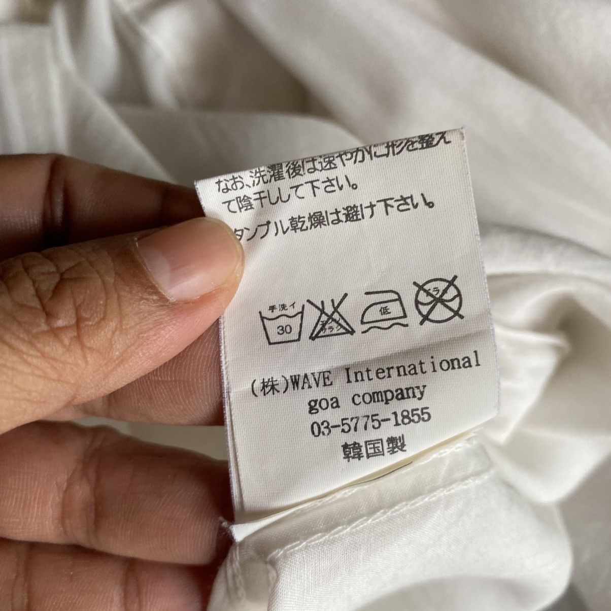 Japanese Brand G.O.A White Soft Pocket Shirt Size ONE SIZE - 16 Thumbnail