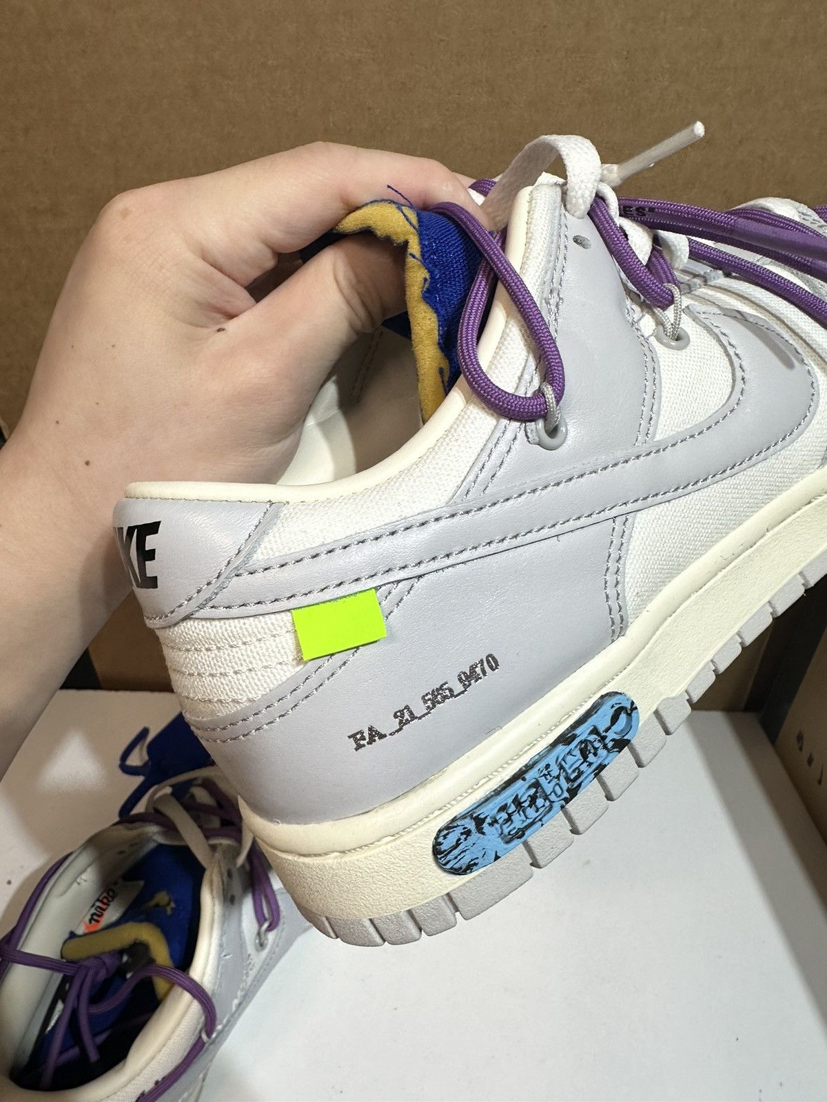 Nike × Off-White Lot 48 Nike x Off White Dunk Low Size US 8.5 / EU 41-42 - 6 Thumbnail