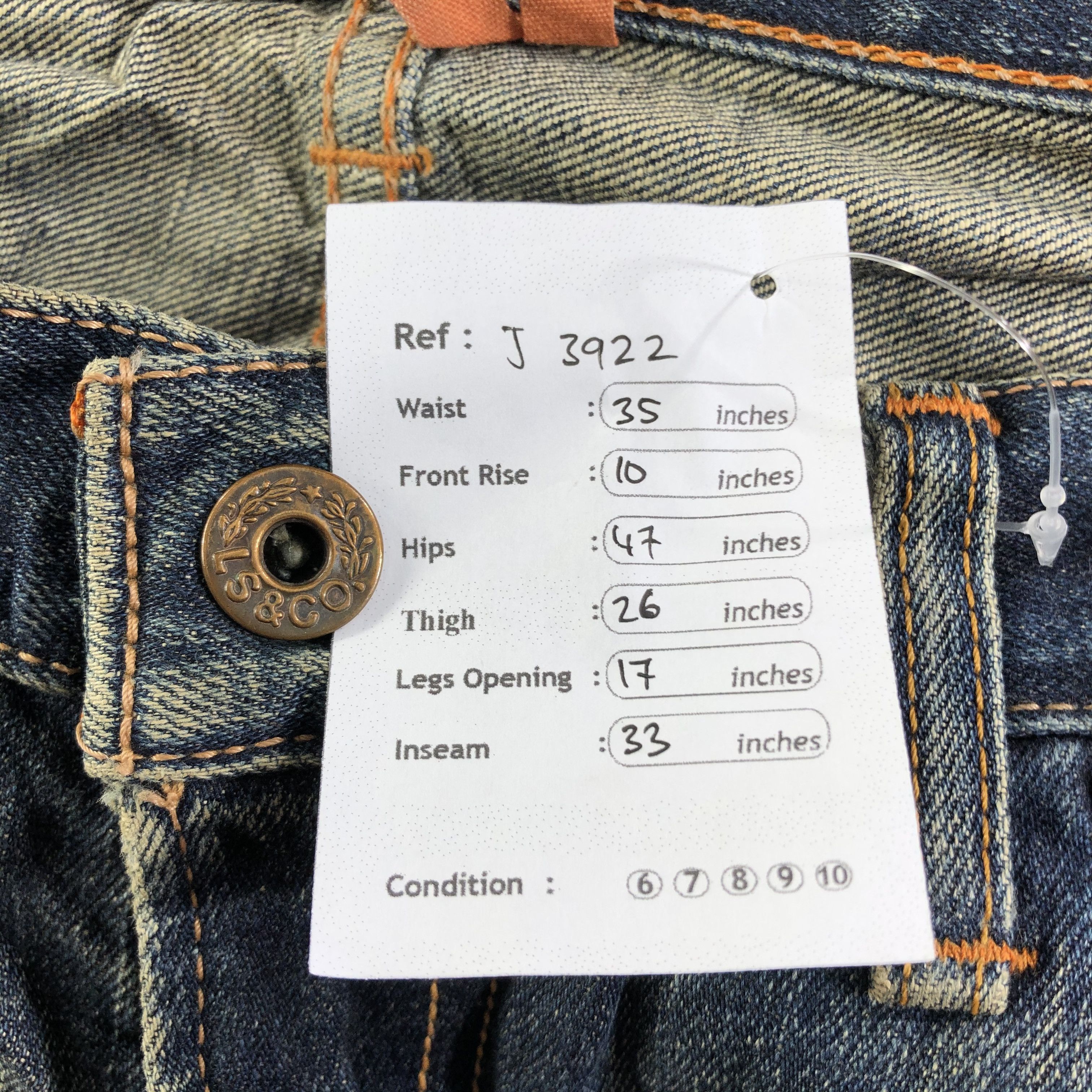 Levi's Vintage Levis 503 Jeans-J3922 Size US 35 - 12 Thumbnail