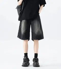 Japanese Brand Etsuko x Juri Street Hip Hop Vintage Loose Fit Denim Shorts Size US 31 - 7 Thumbnail