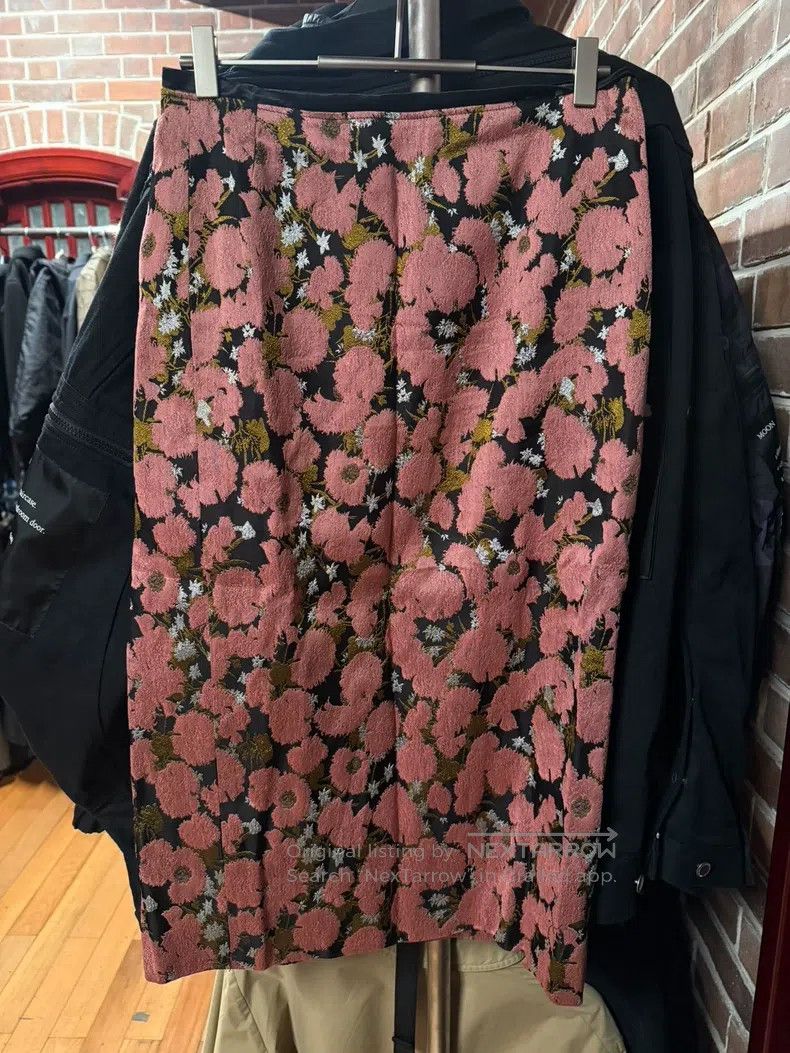 Dries Van Noten Embroidered Floral Long Skirt