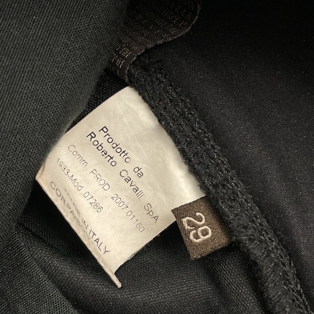 Designer × Roberto Cavalli × Vintage Vintage Roberto Cavalli casual pants leather detail y2k Size US 29 - 7 Thumbnail