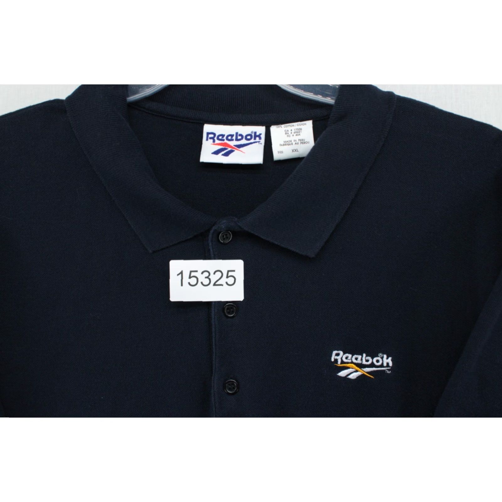 Reebok Reebok Polo Shirt Men's 2XL Blue Short Sleeve Stretch 100% Cotton Casual Size US XXL / EU 58 / 5 - 5 Thumbnail