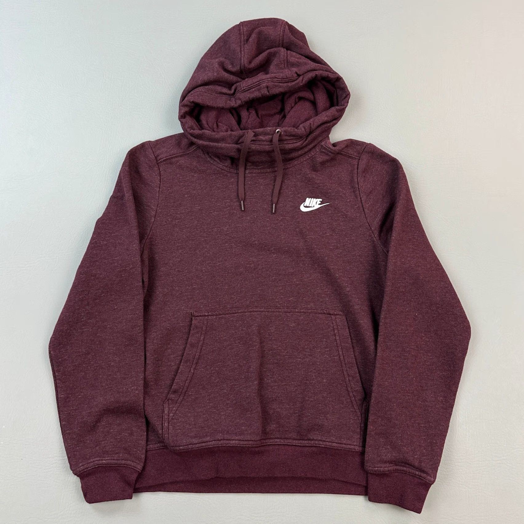 Nike Nike Sportswear Hoodie Women's M Burgundy Crush Funnel Neck Long Sleeve Size M / US 6-8 / IT 42-44 - 2 Thumbnail
