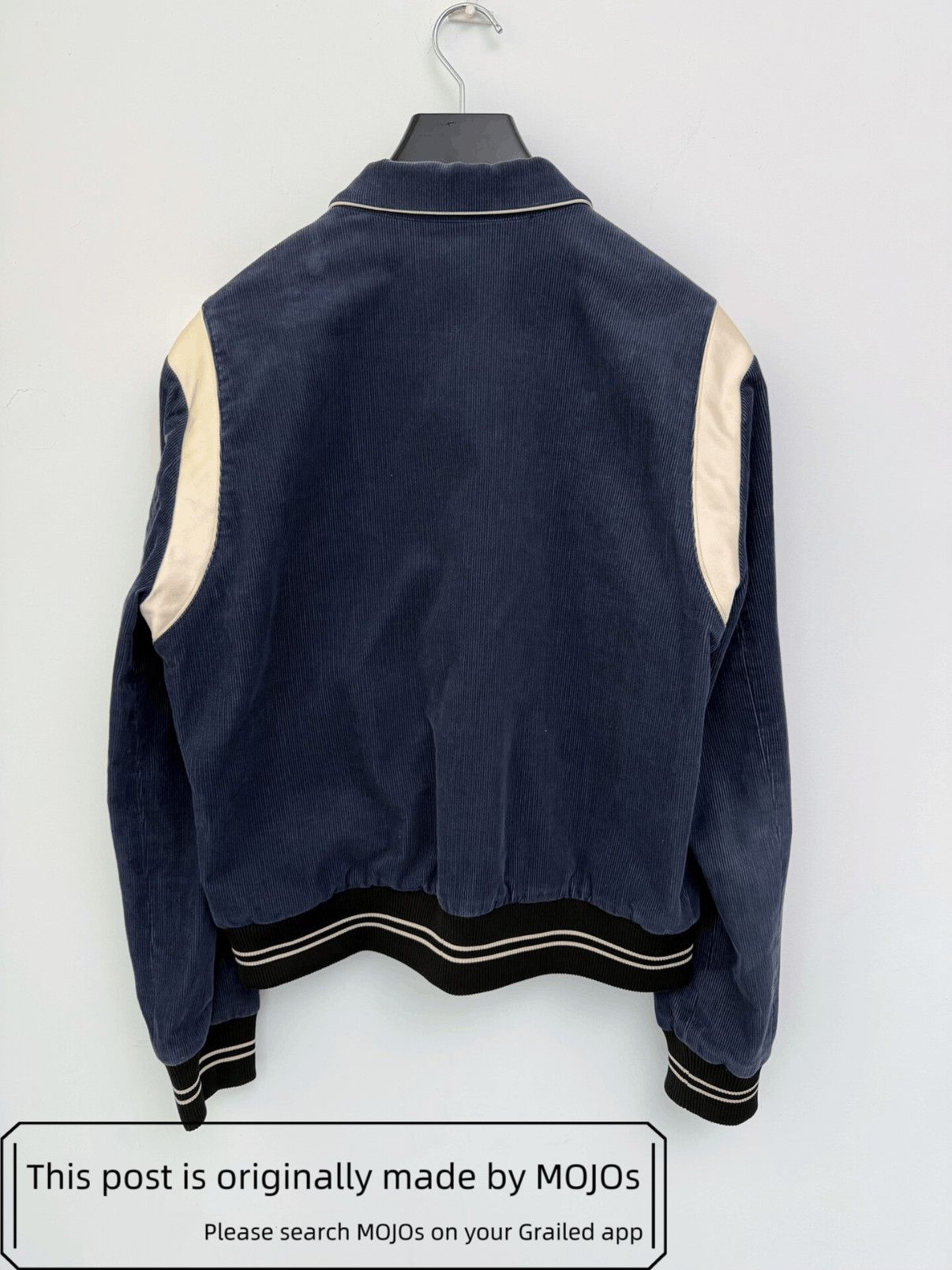 Celine Sz 52 Celine 20SS Curduroy Navy Teddy Jacket mojos061226 Size US L / EU 52-54 / 3 - 6 Thumbnail