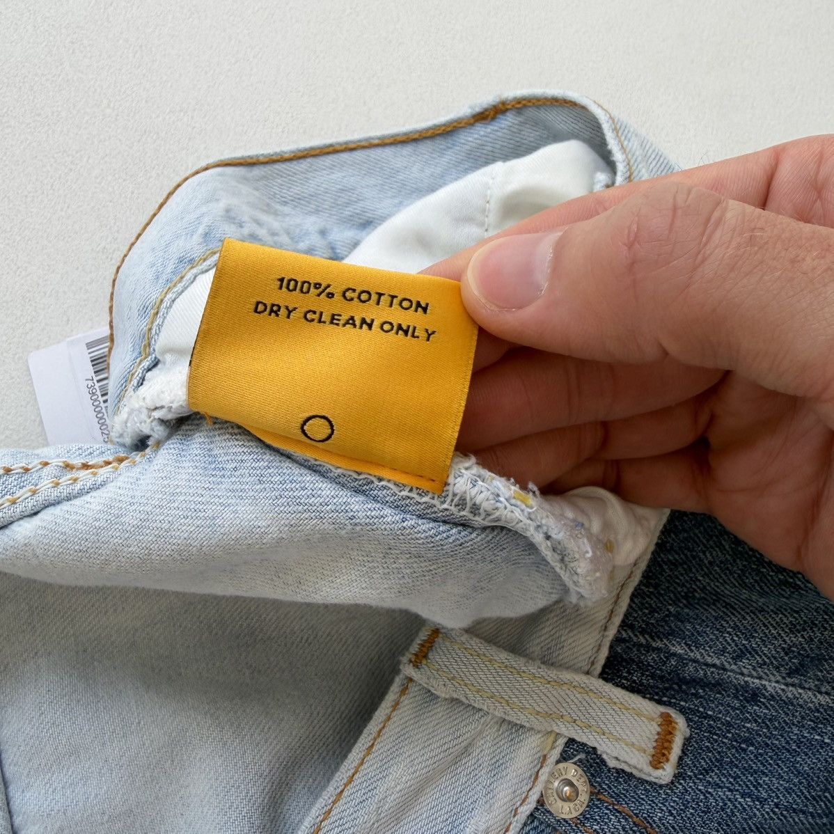 Gallery Dept. Ken 5001 Reworked Washed Blue Jeans Size US 36 / EU 52 - 10 Thumbnail