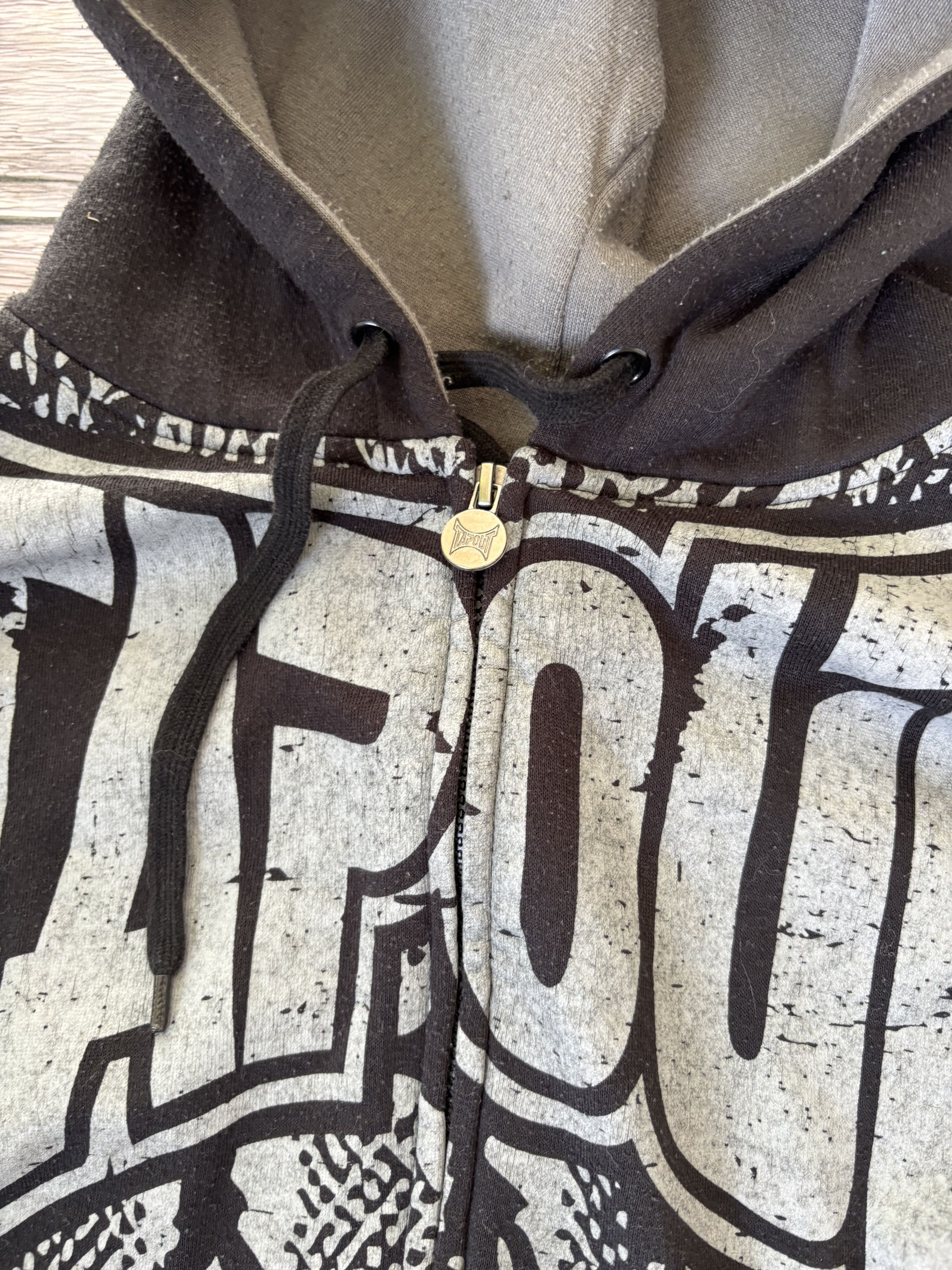 Affliction Y2K CRAZY Tapout MPS Skull Full Zip Hoodie Black Embroidered Size US L / EU 52-54 / 3 - 6 Thumbnail