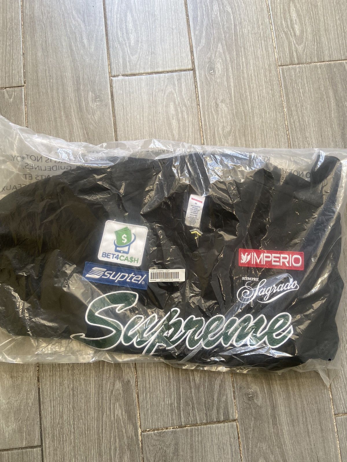 image of Supreme Chosen One Baseball Jersey Black Size Medium, Men's