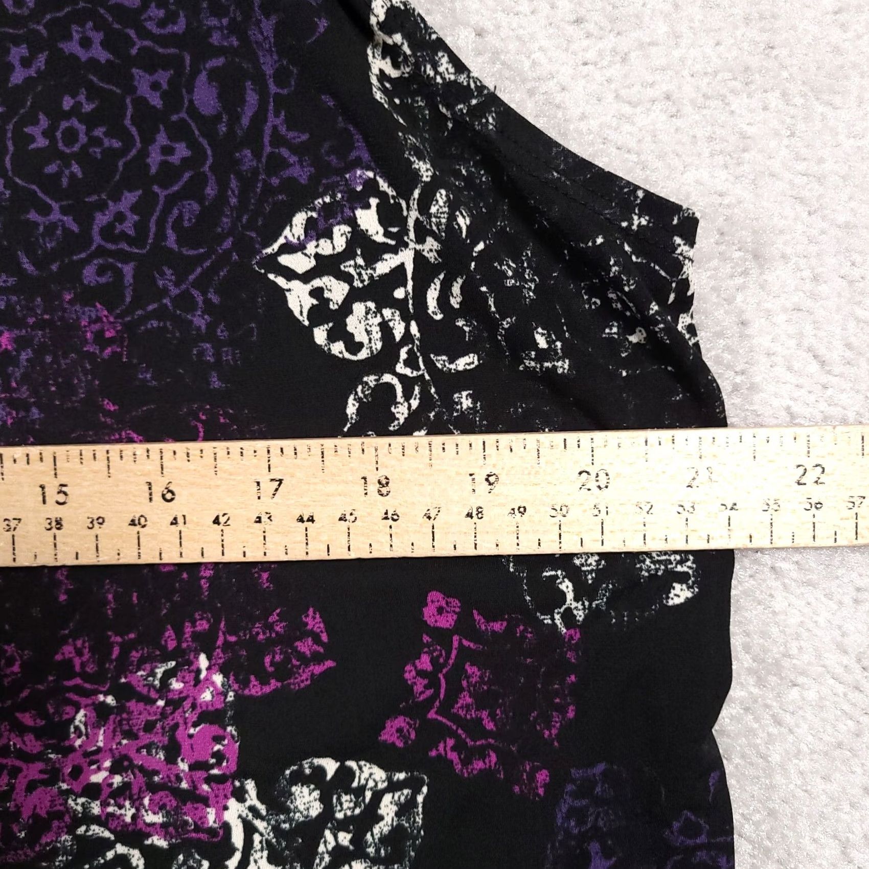 Vintage VINTAGE Susan Lawrence Shirt Plus 1X Purple Black Geometric USA Sleeveless Women's Size XL / US 12-14 / IT 48-50 - 5 Thumbnail