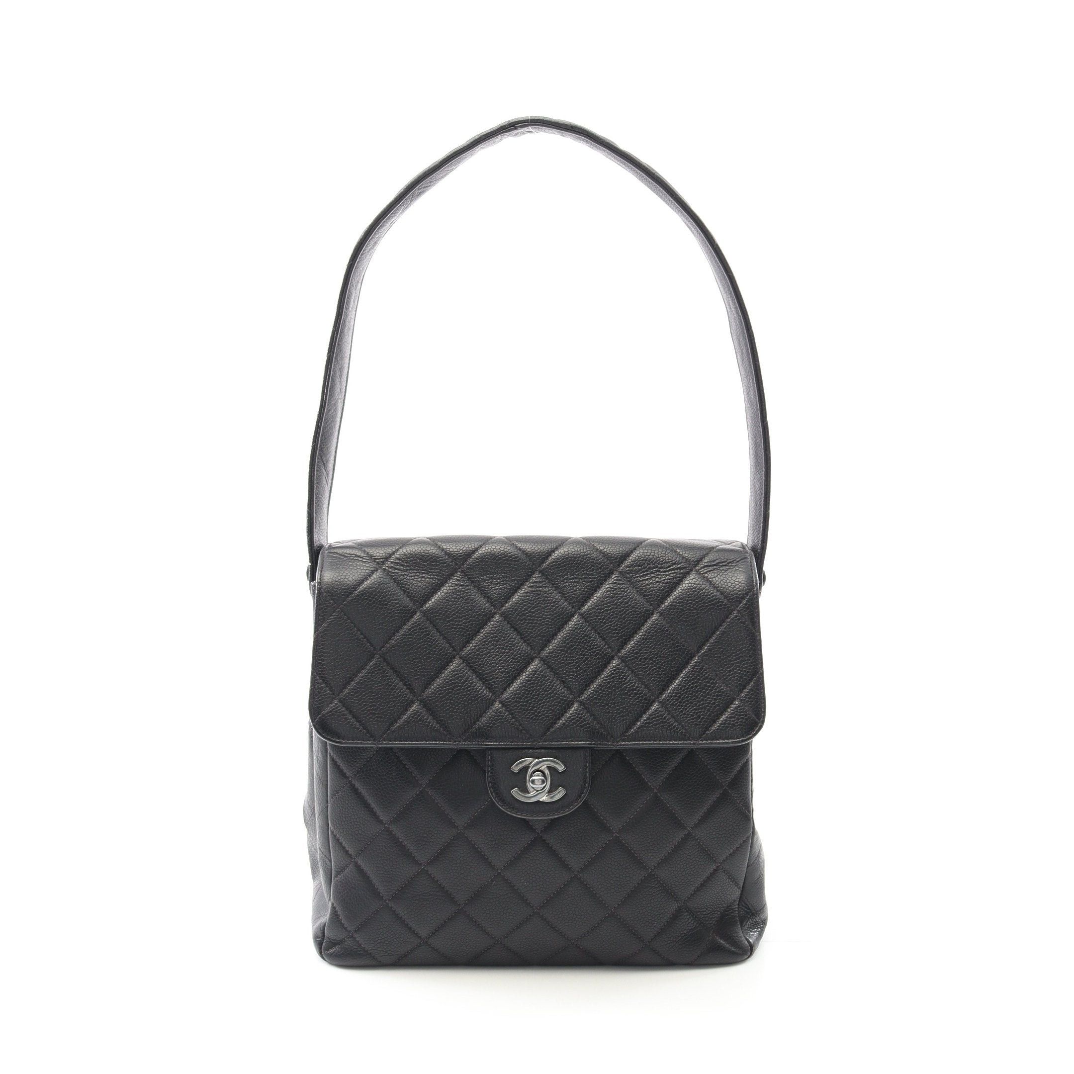 Chanel Chanel Matelasse Double Face One Shoulder Bag Caviar Skin Black Silver Hardware Size ONE SIZE - 1 Thumbnail