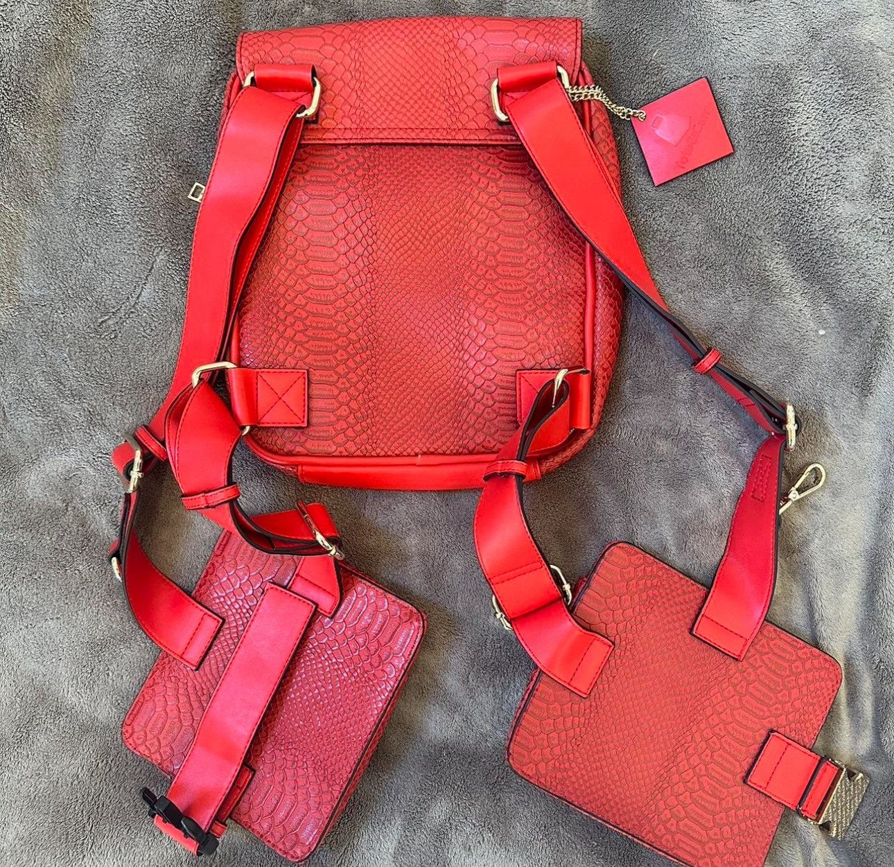 Other Red leather tote & carry apollo bag Size ONE SIZE - 2 Thumbnail