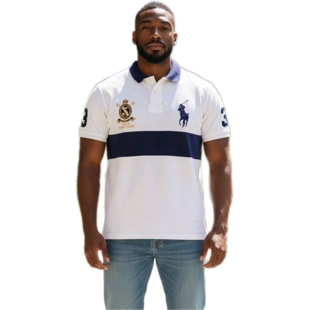 Ralph Lauren Polo Ralph Lauren Custom Slim Fit Colorblock Cotton Polo Size US XL / EU 56 / 4 - 1 Thumbnail