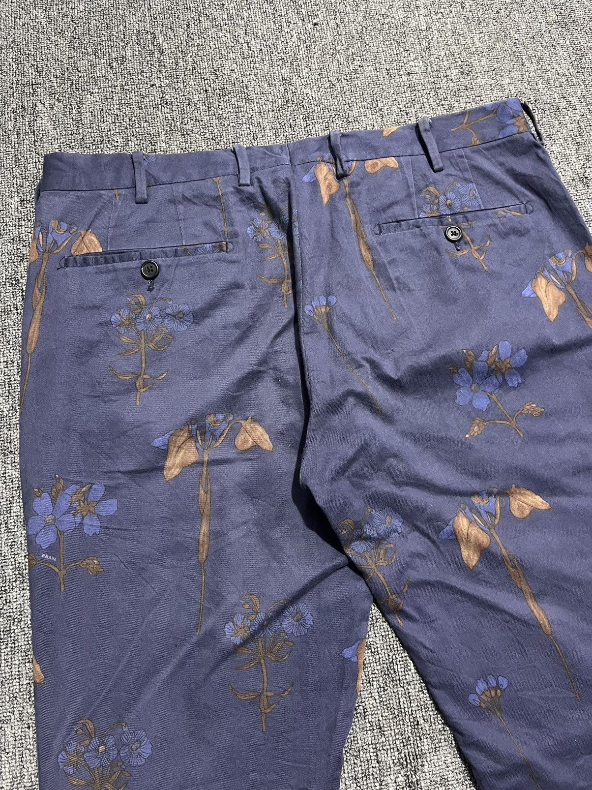 Prada Prada Floral Flower Fullprint Pants Size US 36 / EU 52 - 4 Thumbnail