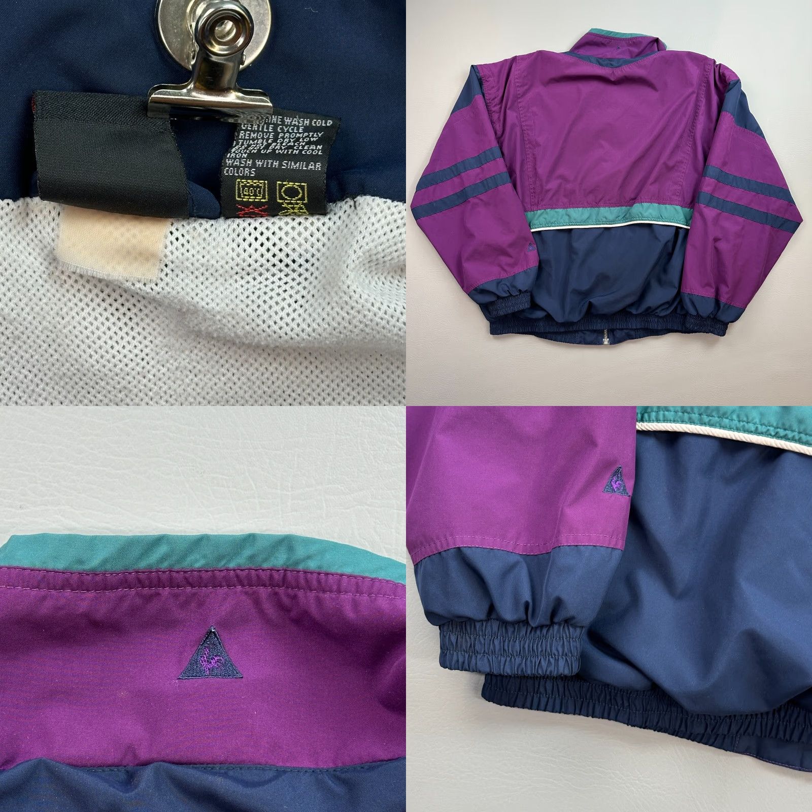 Le Coq Sportif VINTAGE Le Coq Sportif Jacket Mens Large Purple Full Zip Lined Outdoor Active Size US L / EU 52-54 / 3 - 8 Thumbnail