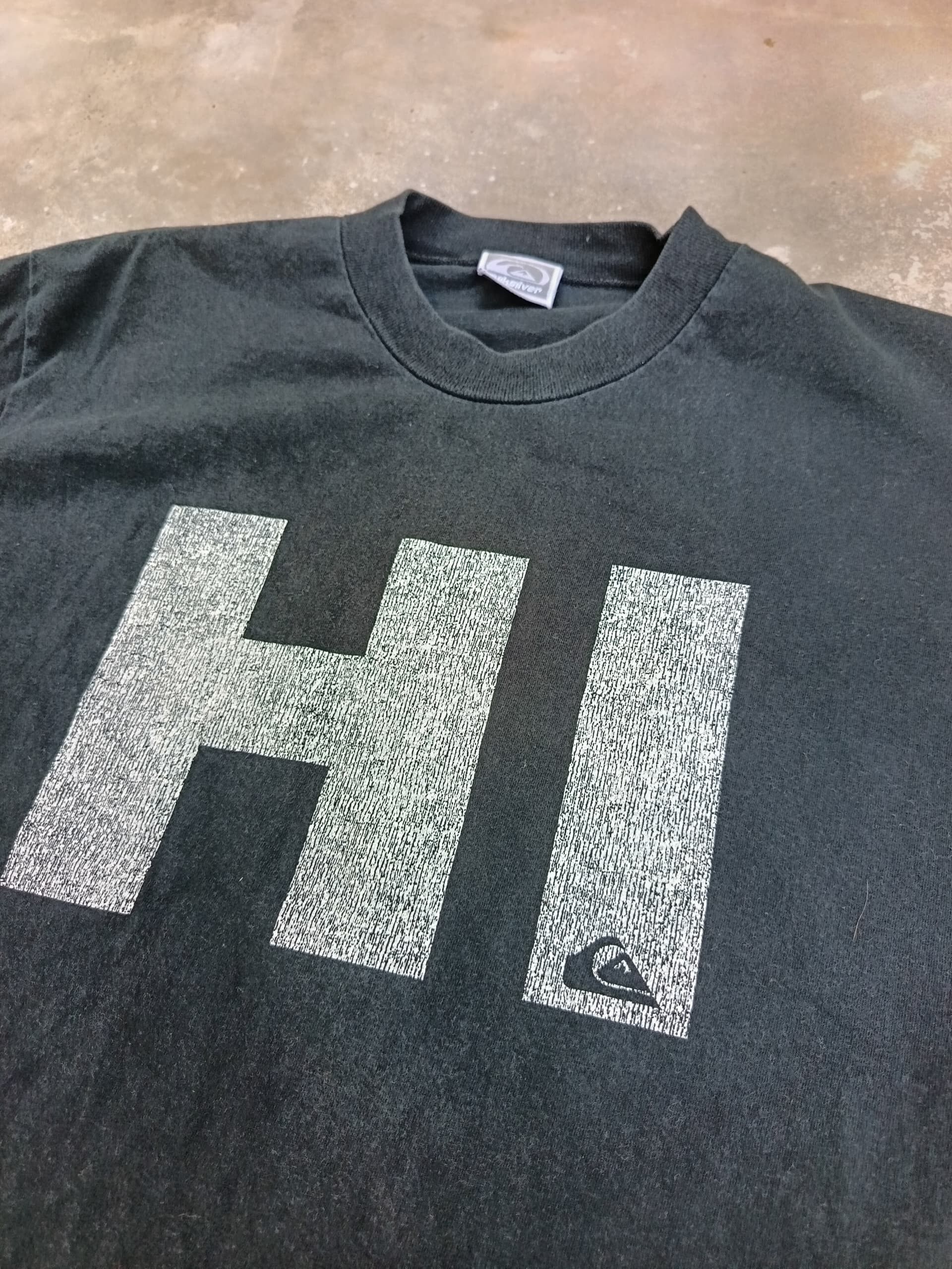 Quiksilver × Vintage 90s made in Japan single stich quiksiver global tshirt Size US M / EU 48-50 / 2 - 2 Thumbnail