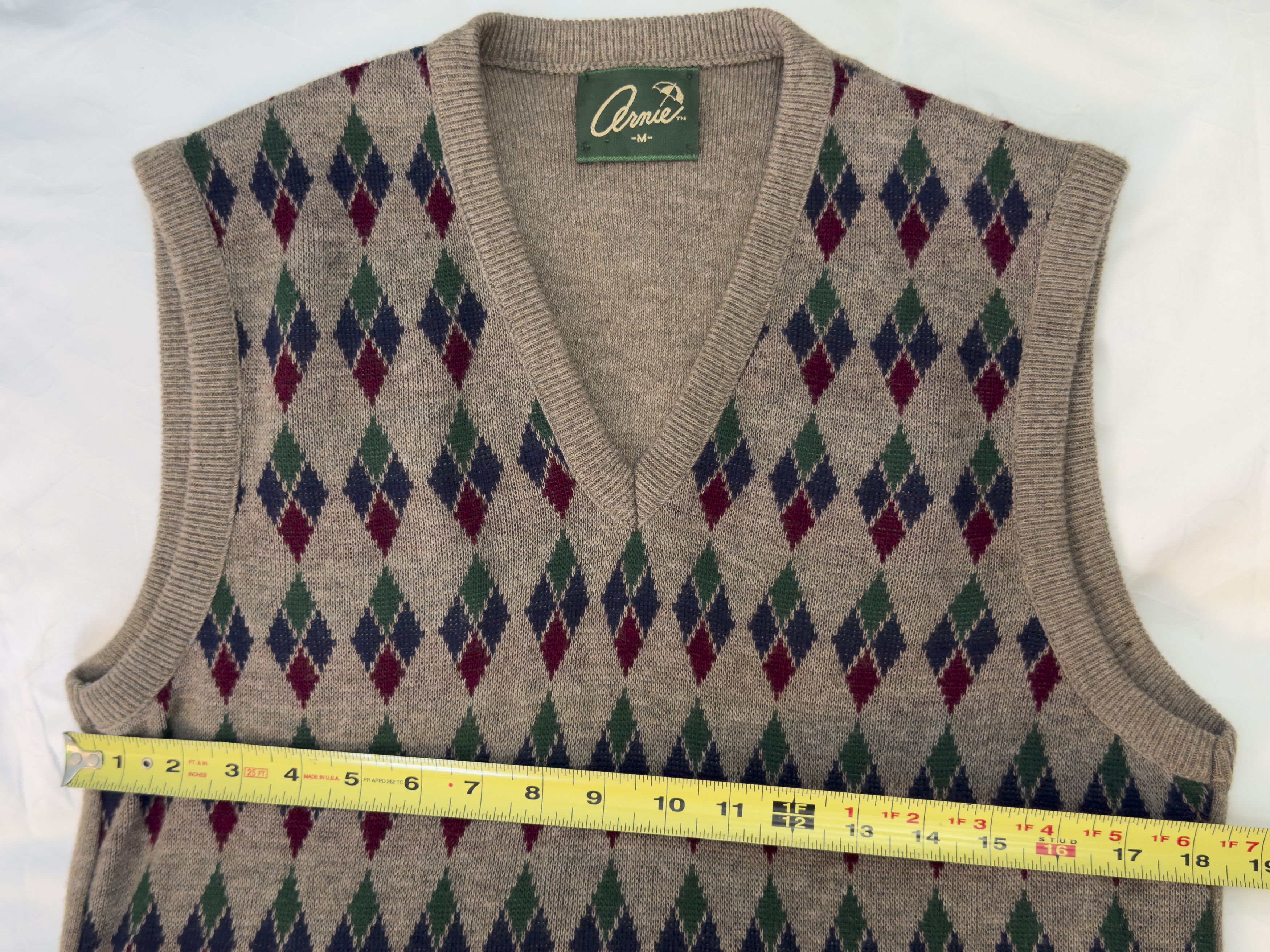 Other Vintage Arnie Arnold Palmer Argyle Sweater Vest Golf Knit Size US M / EU 48-50 / 2 - 6 Thumbnail