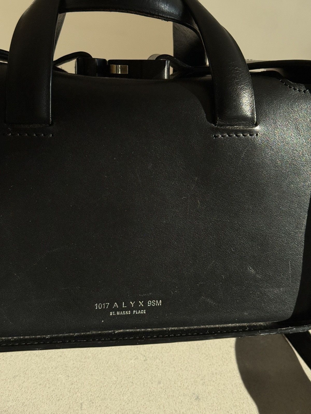 1017 ALYX 9SM Claf Leather Black Brie bag Size ONE SIZE - 3 Thumbnail